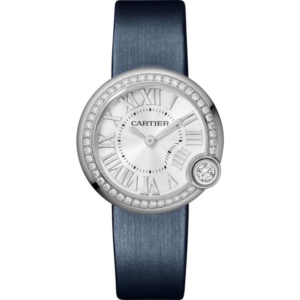 Cartier Ballon Bleu Stainless Steel & Diamonds Lady’s Watch, W4BL0003