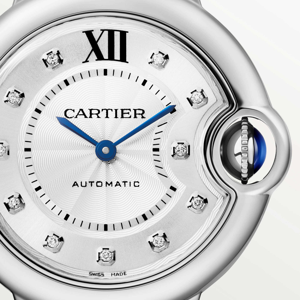 Cartier Ballon Bleu 33 mm Stainless steel & Diamonds Lady’s Watch, W4BB0021