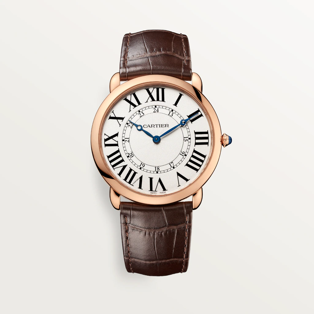 Cartier Ronde Louis 18K Pink Gold Men’s Watch, W6801004
