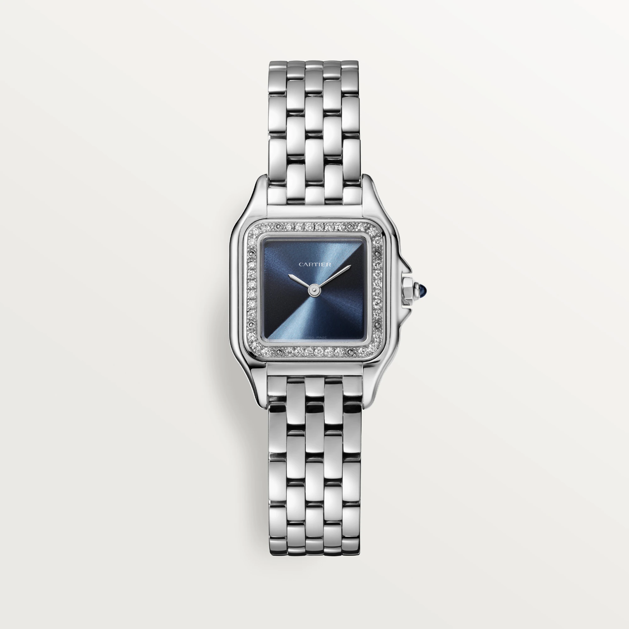 Cartier Panthère Stainless Steel & Diamonds Ladies Watch, W4PN0013