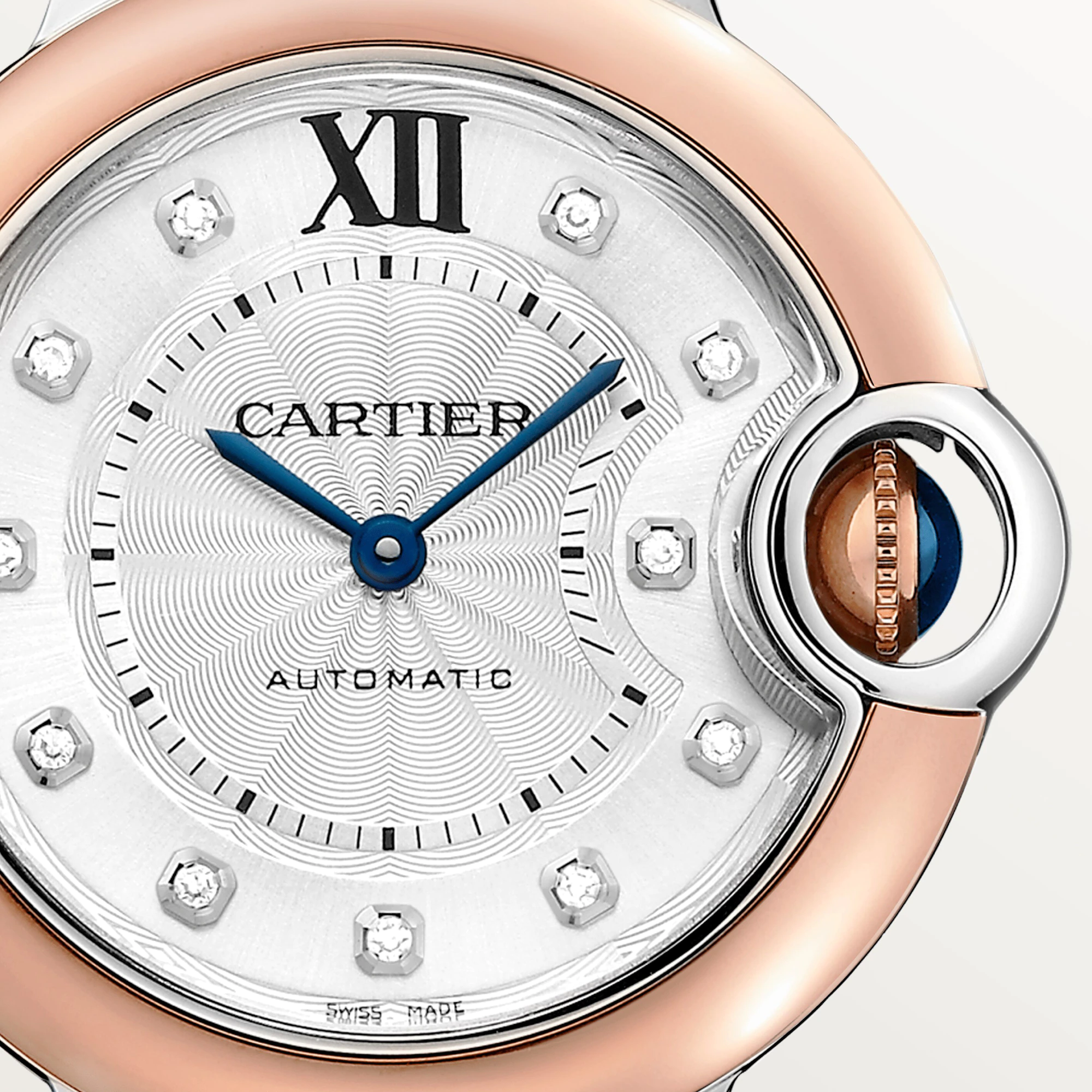Cartier Ballon Bleu 33 mm Rose Gold & Diamonds Lady’s Watch, WJBB0062