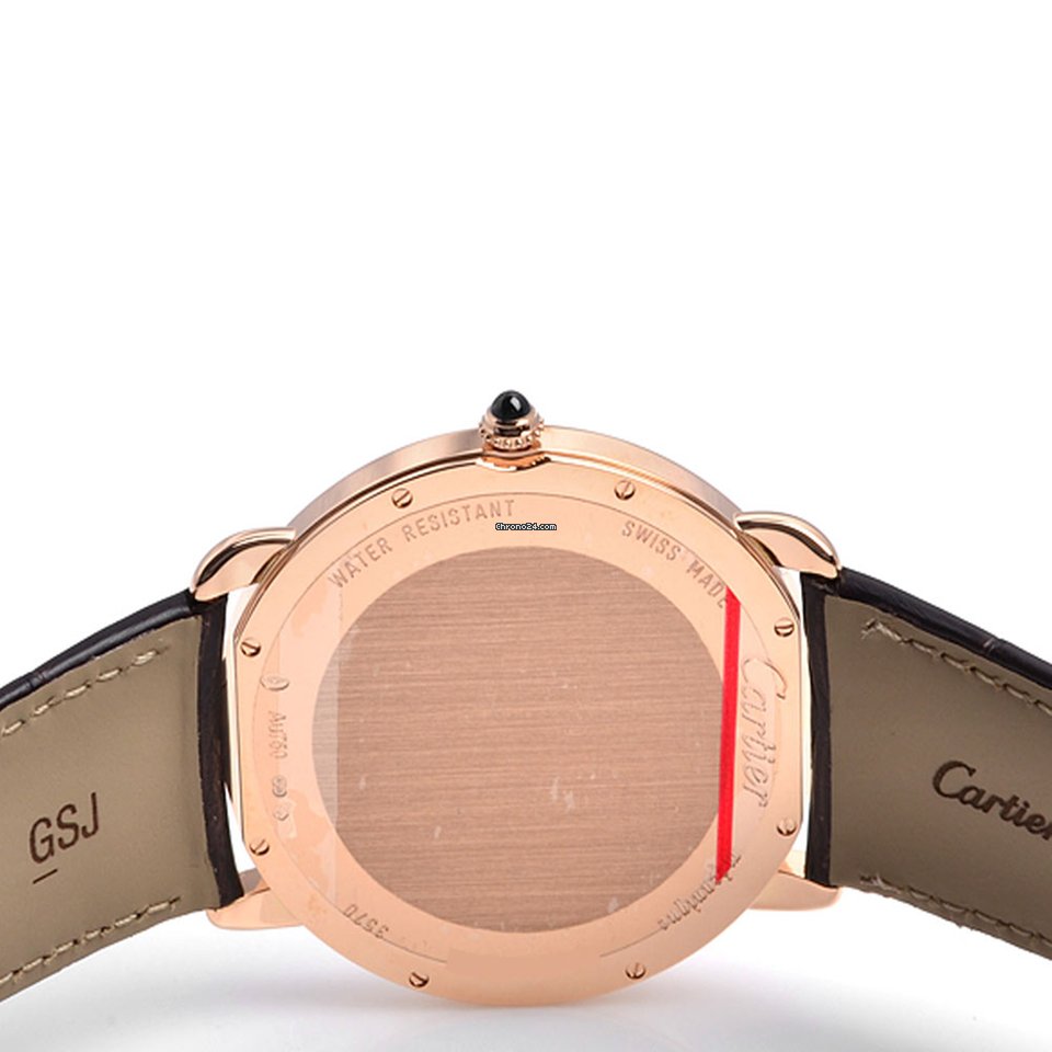 Cartier Ronde Louis 18K Pink Gold Men’s Watch, W6801004