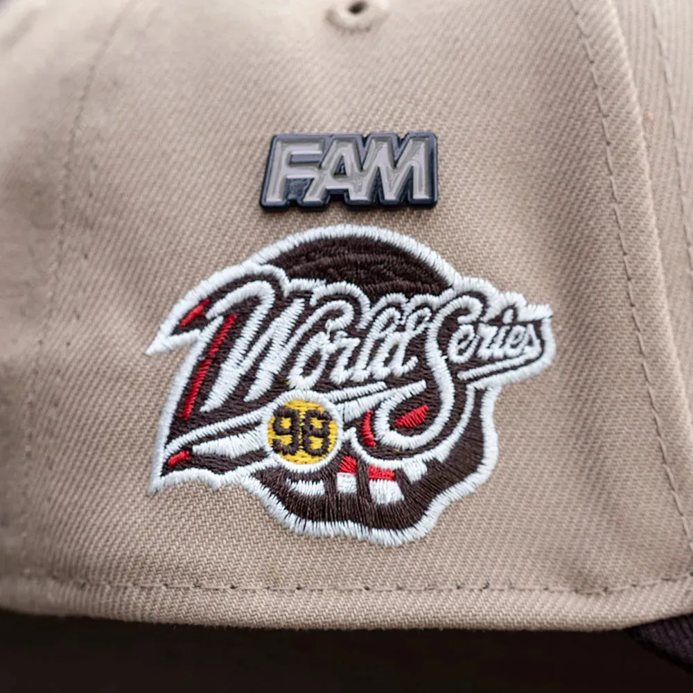 NEW ERA 9FORTY A-FRAME MLB NEW YORK YANKEES WORLD SERIES 1998 TWO TONE / GREY UV SNAPBACK - Thesouthcap