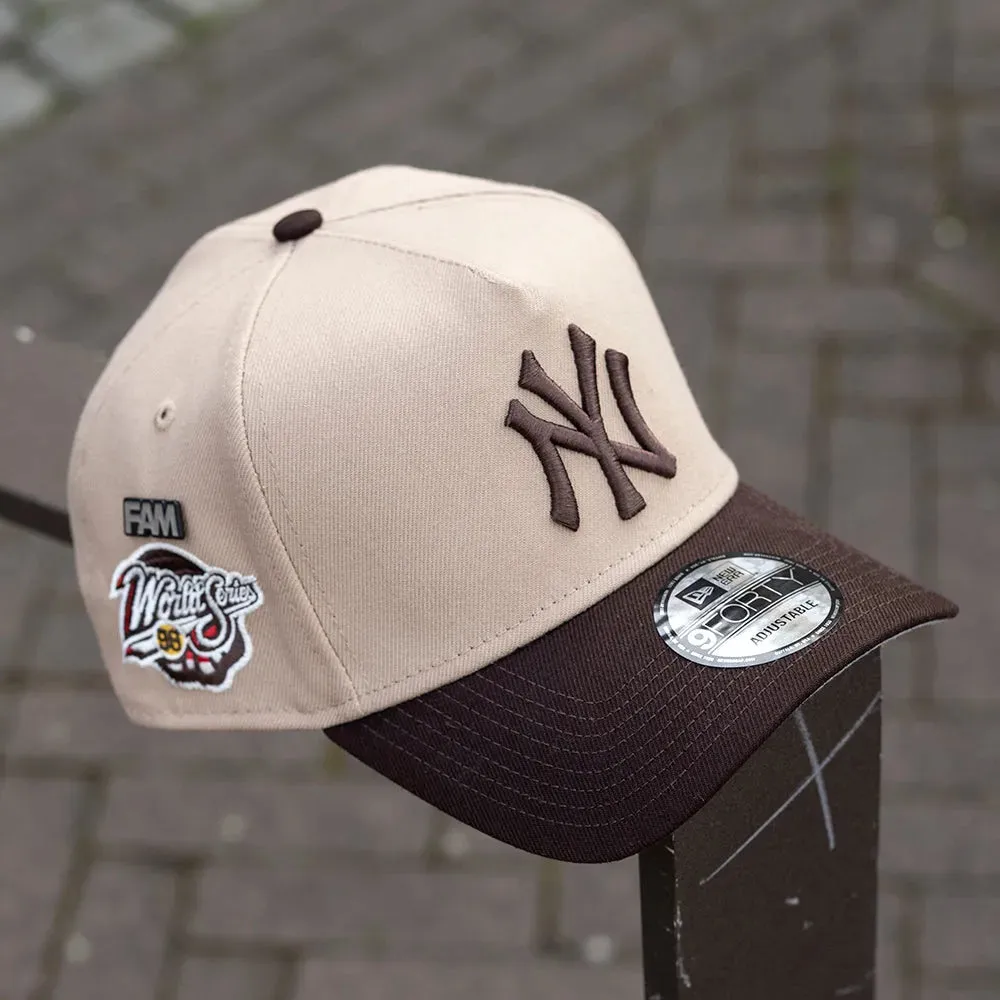 NEW ERA 9FORTY A-FRAME MLB NEW YORK YANKEES WORLD SERIES 1998 TWO TONE / GREY UV SNAPBACK - Thesouthcap