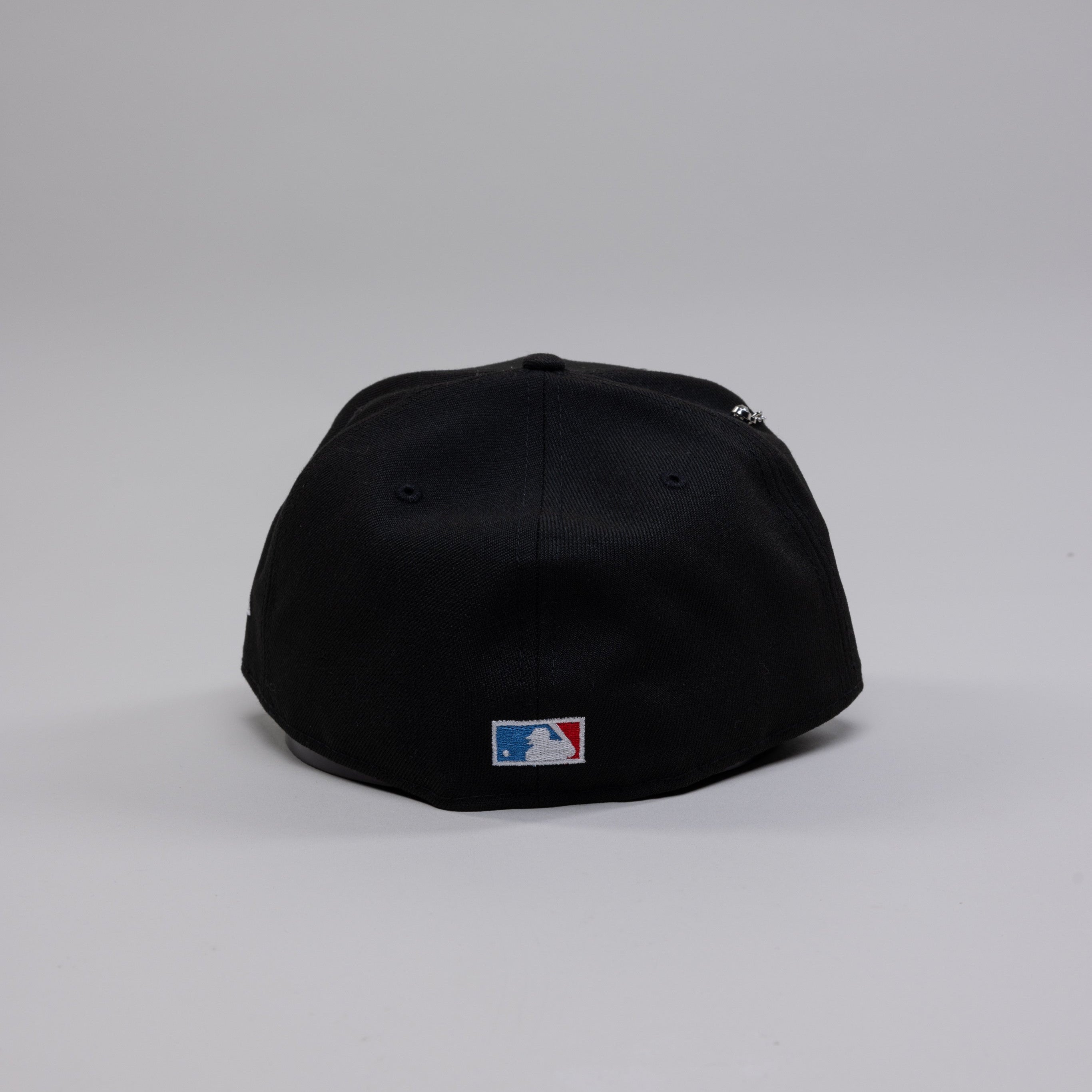 NEW ERA EXCLUSIVE 59FIFTY BLACK UPSIDE DOWN LOS ANGELES DODGERS W/ 40TH ANNIVERSARY SIDE PATCH - Thesouthcap
