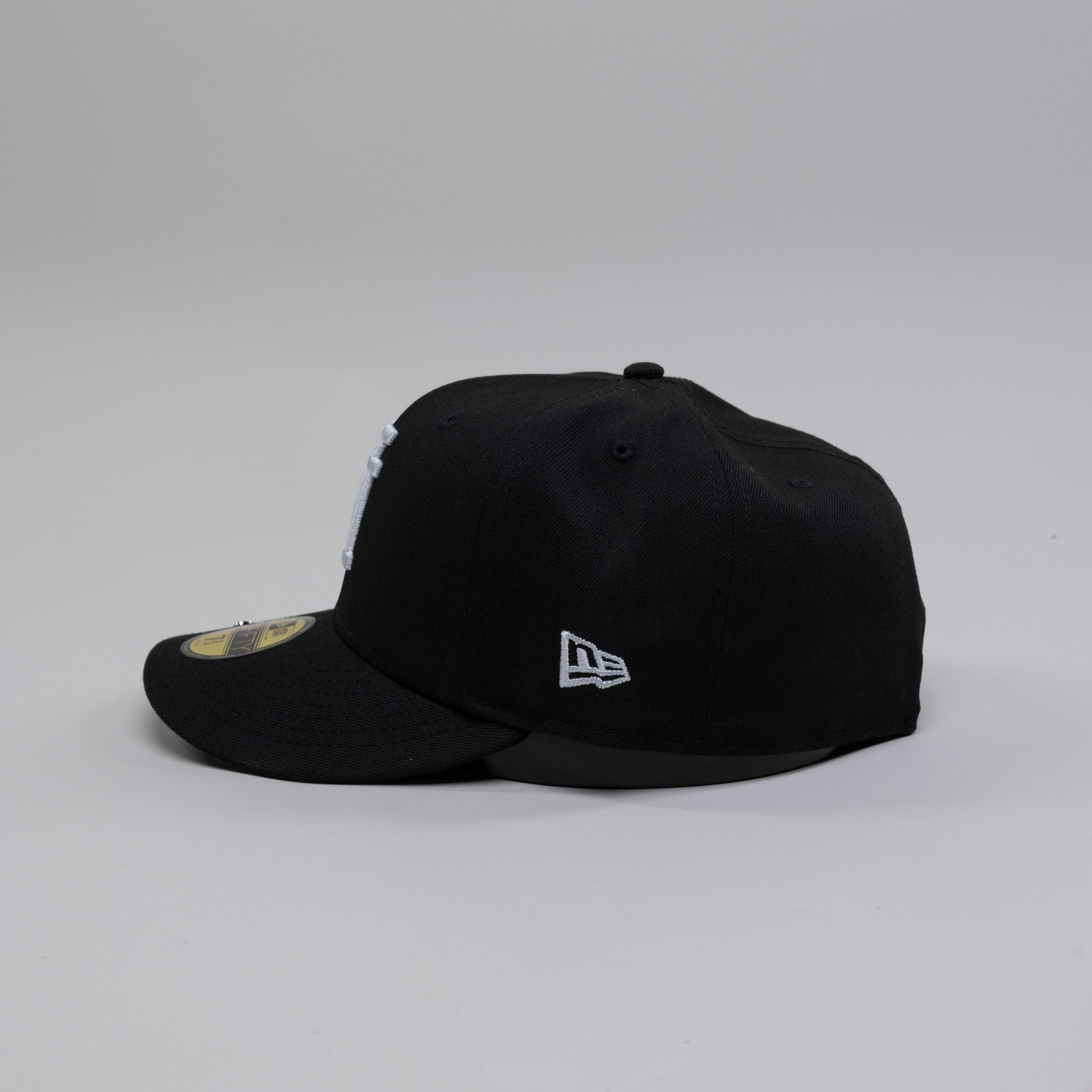 NEW ERA EXCLUSIVE 59FIFTY BLACK UPSIDE DOWN LOS ANGELES DODGERS W/ 40TH ANNIVERSARY SIDE PATCH - Thesouthcap