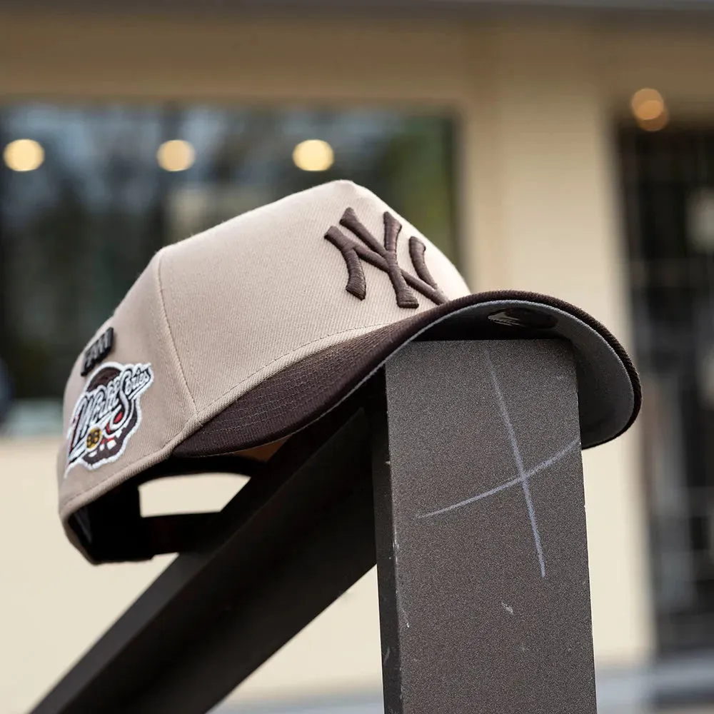 NEW ERA 9FORTY A-FRAME MLB NEW YORK YANKEES WORLD SERIES 1998 TWO TONE / GREY UV SNAPBACK - Thesouthcap