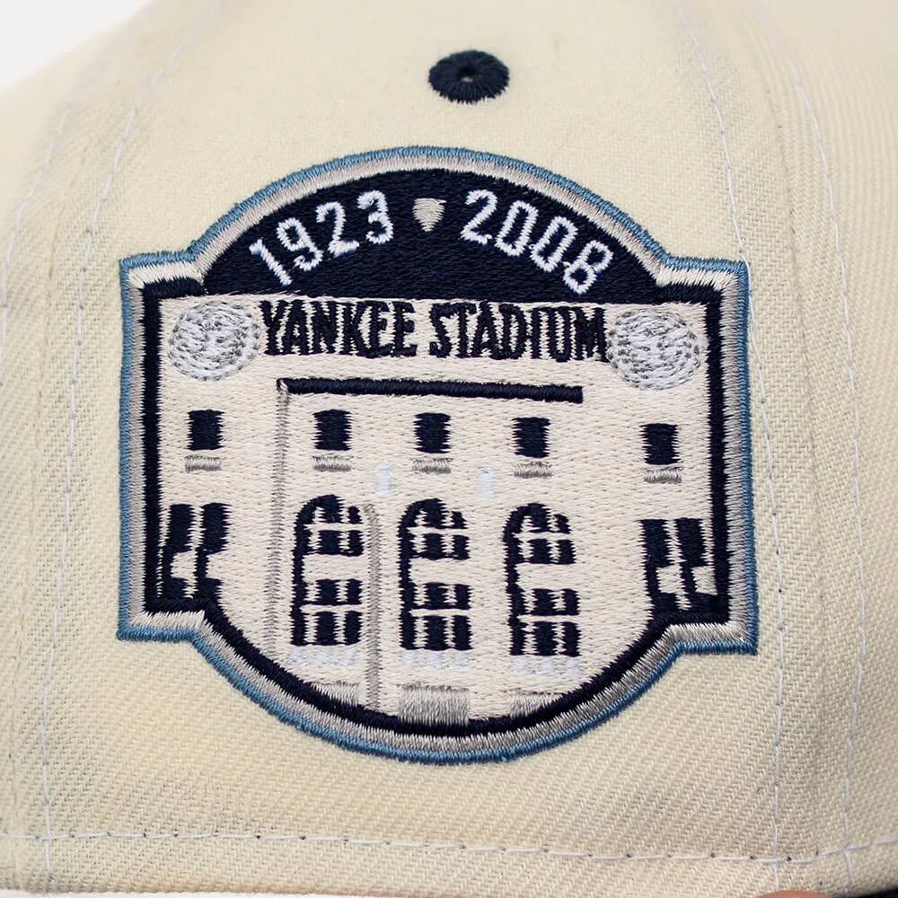 NEW ERA 59FIFTY MLB NEW YORK YANKEES YANKEE STADIUM 2008 TWO TONE/ SKY BLUE UV - Thesouthcap