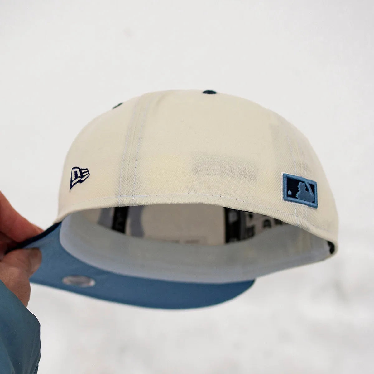 NEW ERA 59FIFTY MLB NEW YORK YANKEES YANKEE STADIUM 2008 TWO TONE/ SKY BLUE UV - Thesouthcap