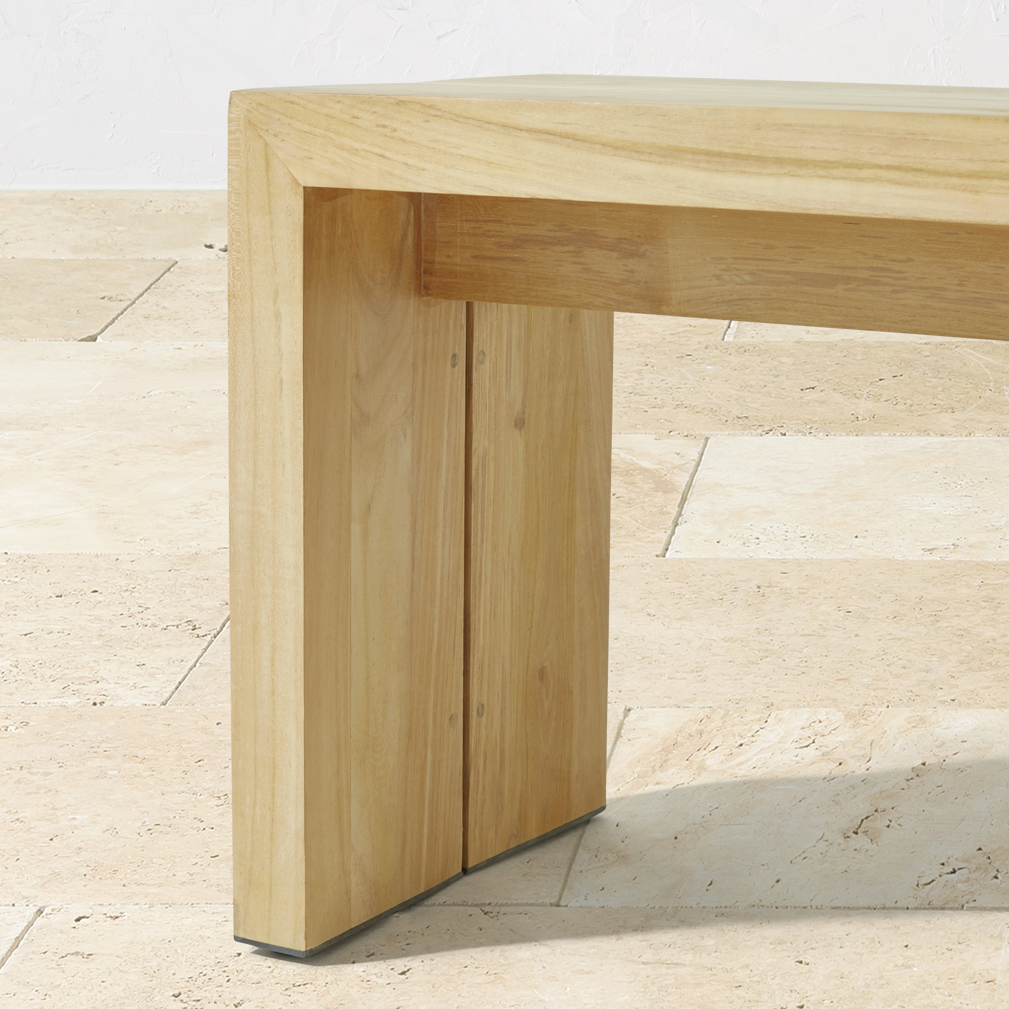 Larnaca Outdoor Teak Dining Bench (46