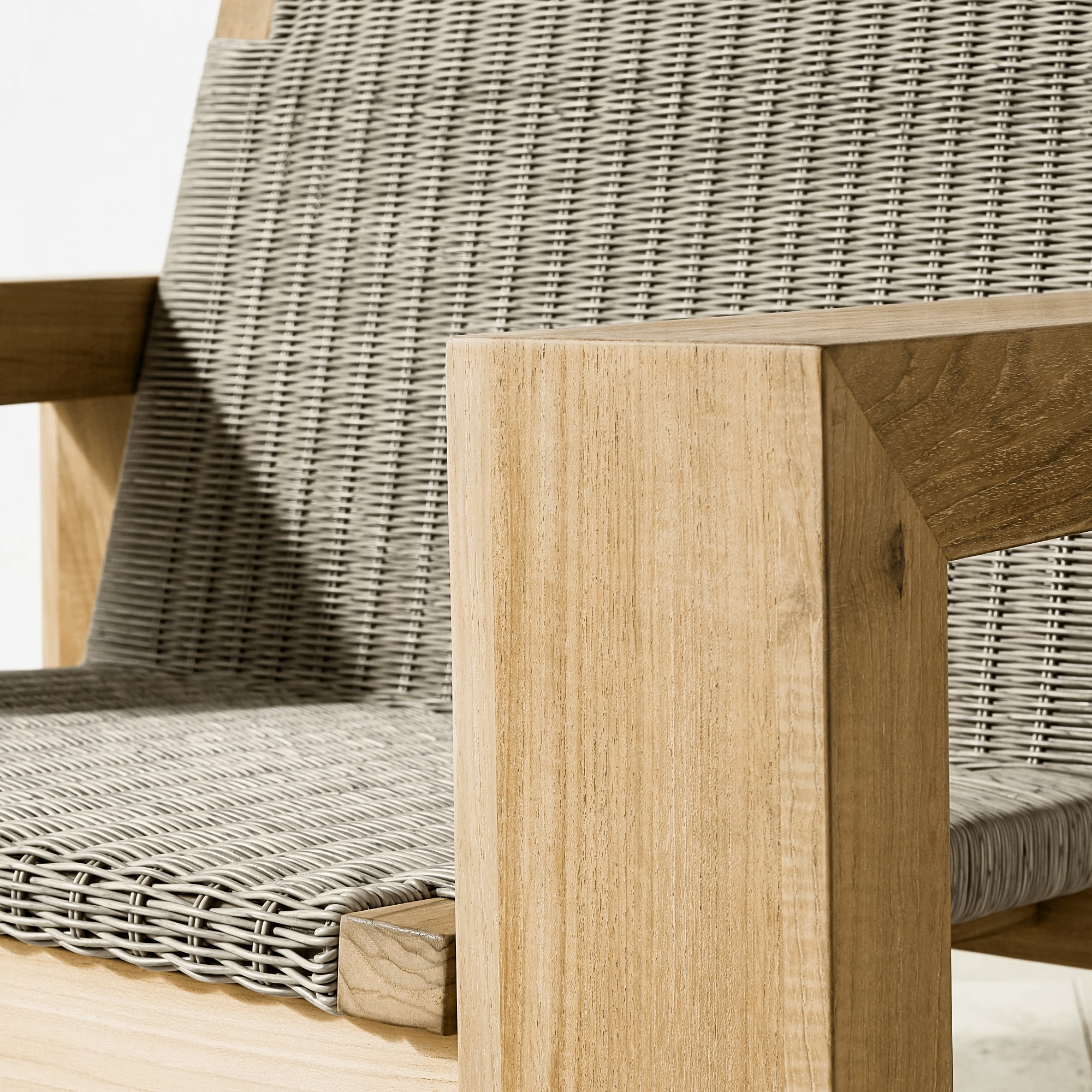 Larnaca Outdoor Teak x All-Weather-Weave Club Chair