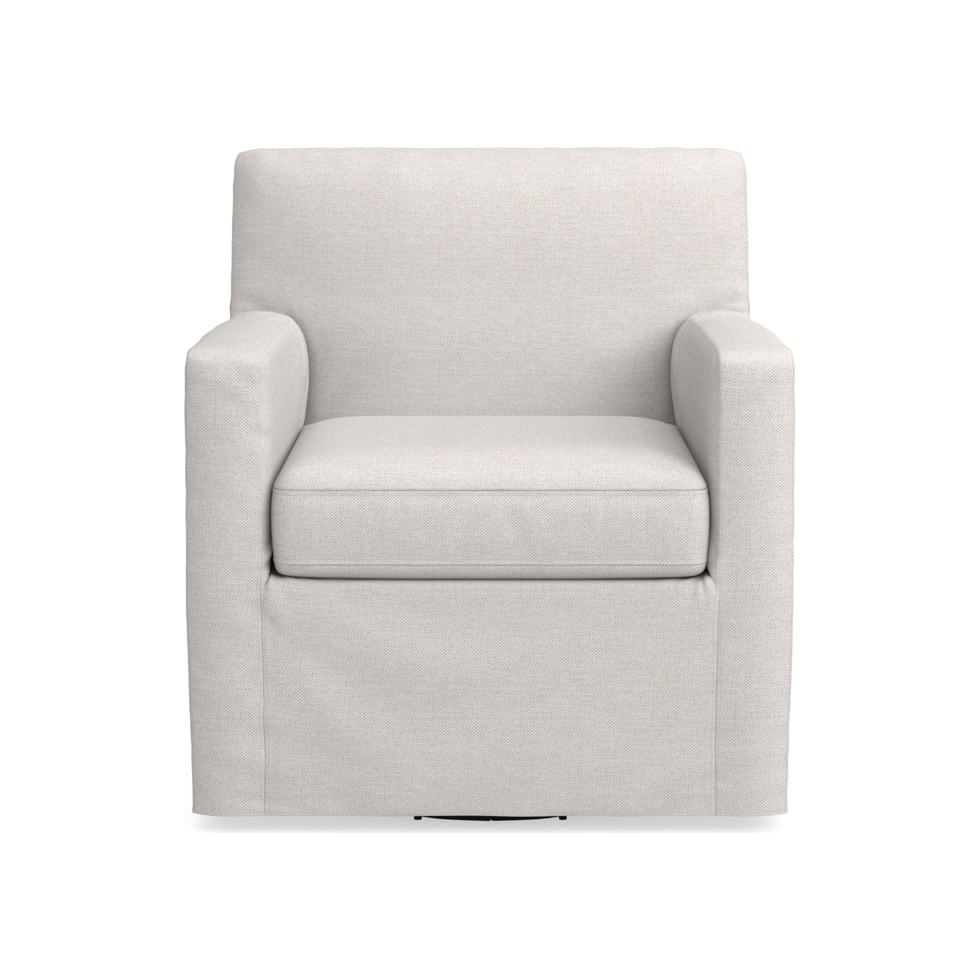 Brighton Slipcovered Swivel Armchair