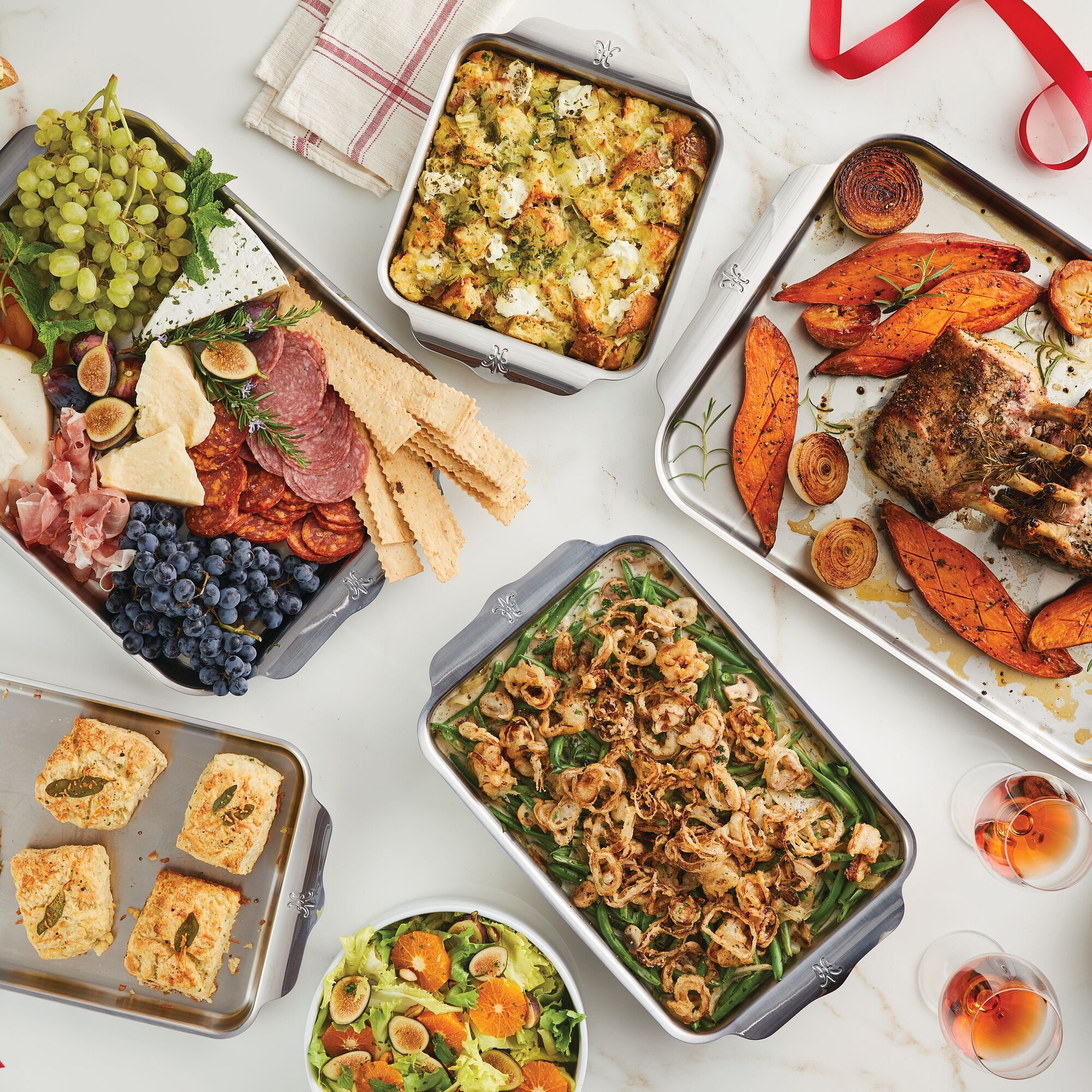 Hestan Provisions OvenBond Stainless Steel Ovenware, Set of 3