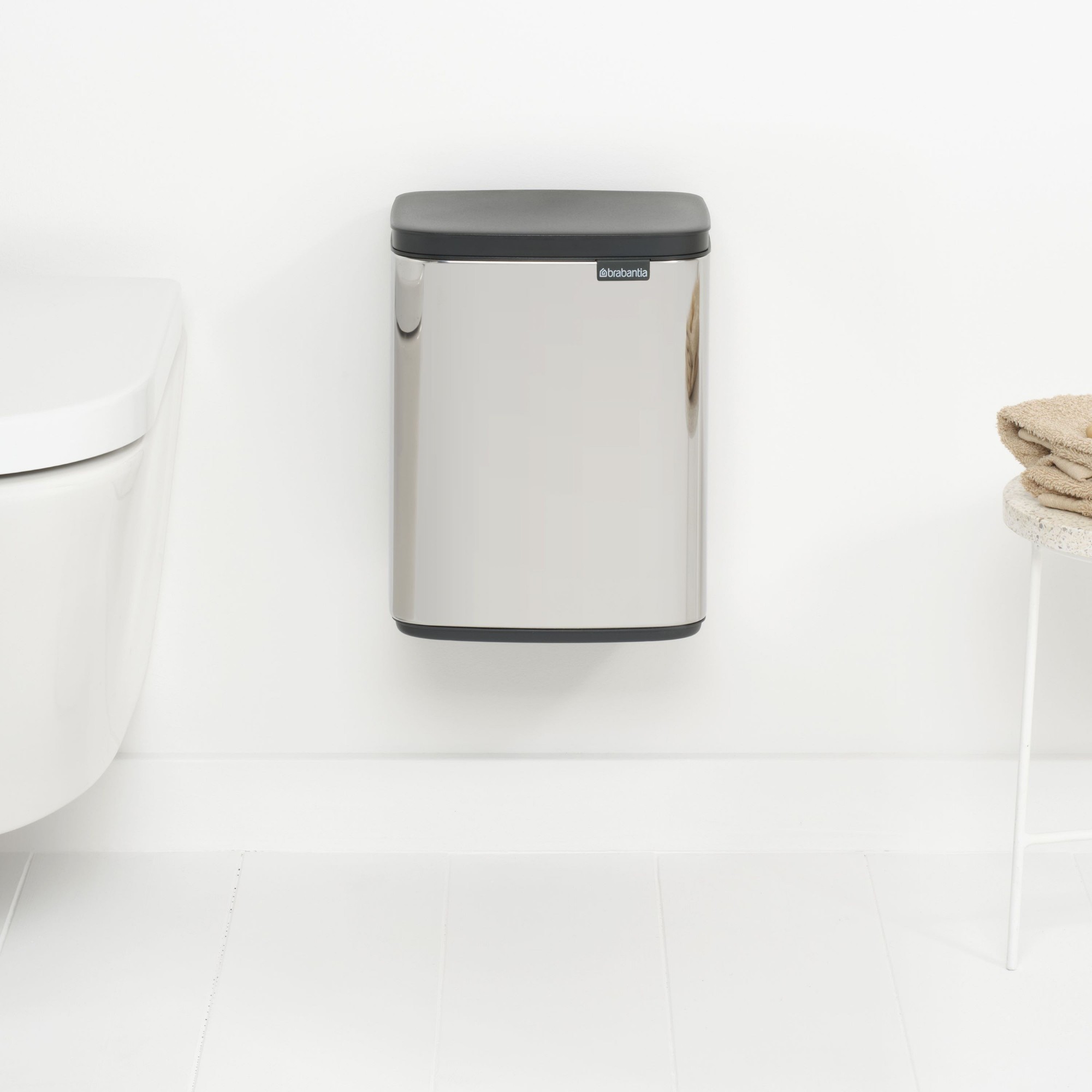 Brabantia Bo Single Compartment Trash Can, 1.8-Gallon