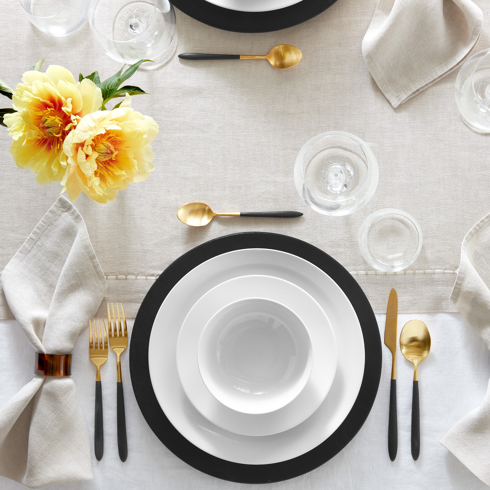 Italian Washed Linen Table Runner