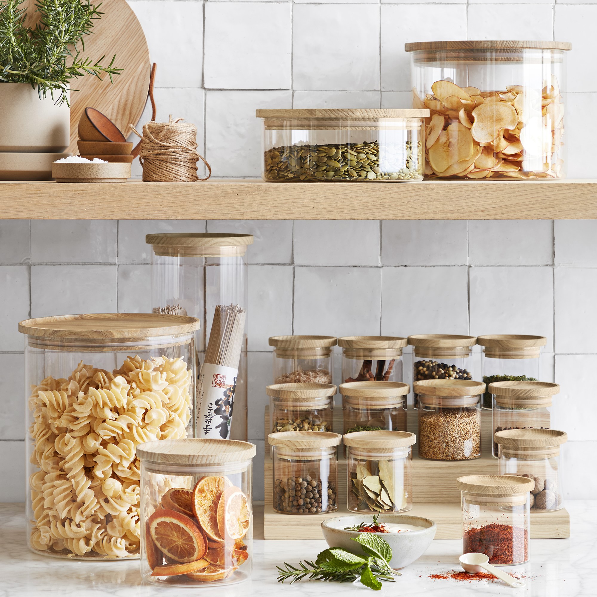 Hold Everything Stackable Spice Jars