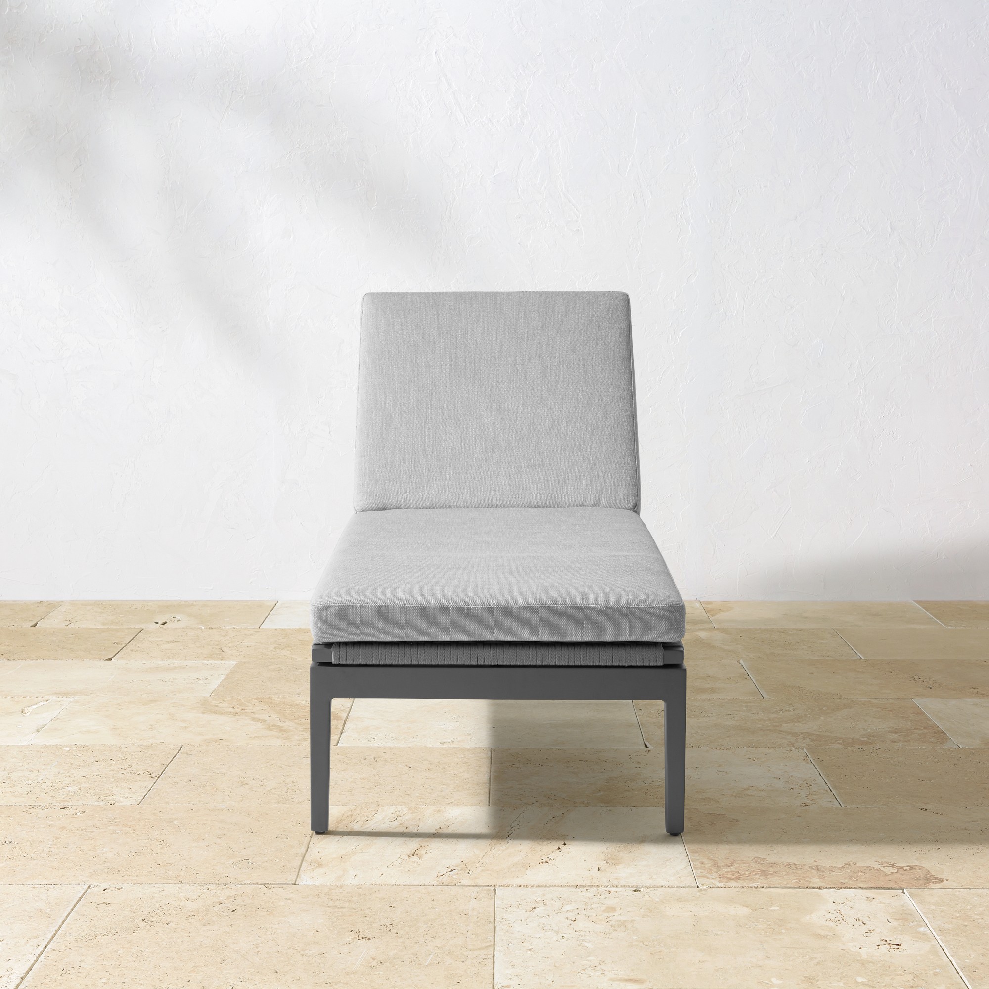 Pasadena Outdoor Metal and Rope Chaise