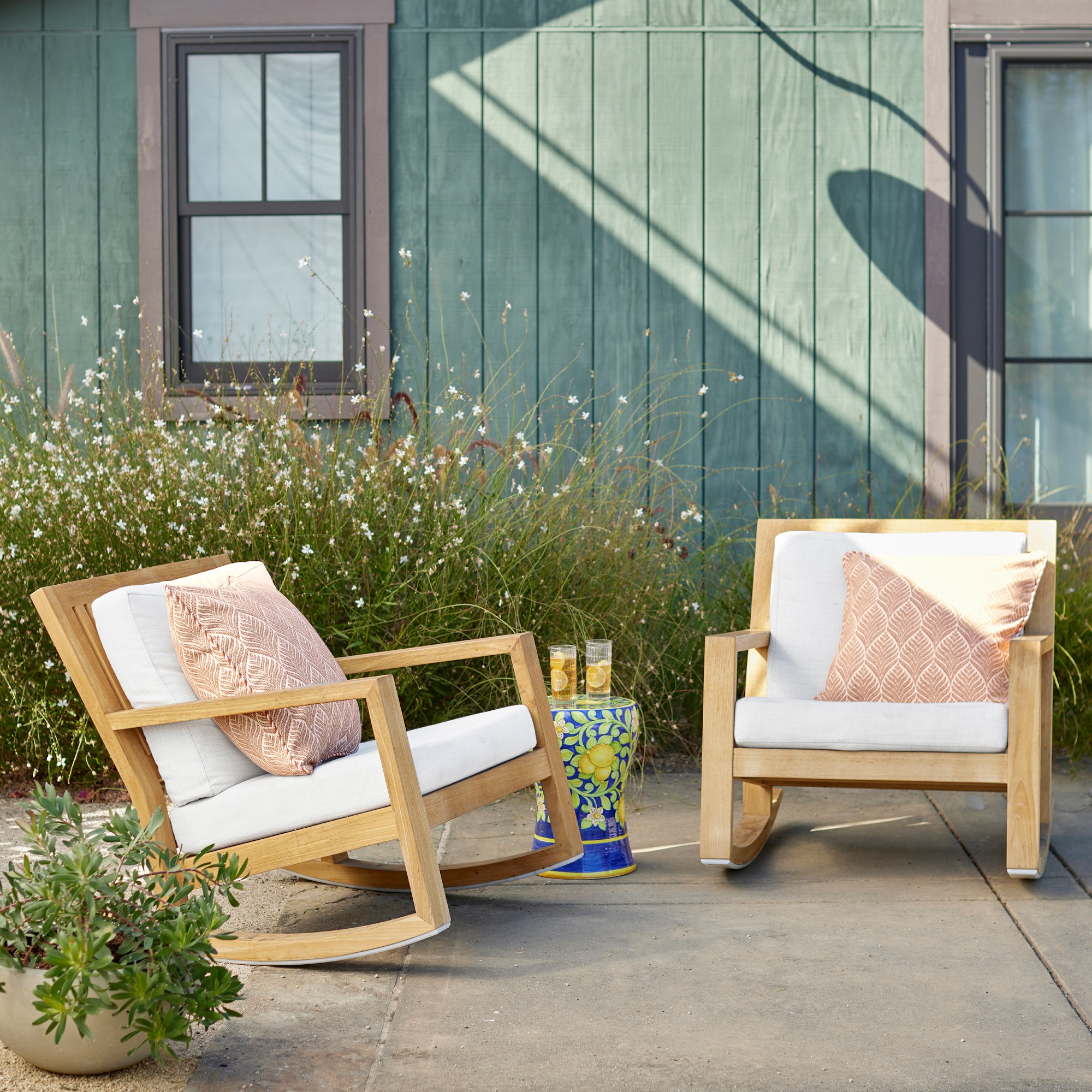 Larnaca Outdoor Natural Teak Rocker