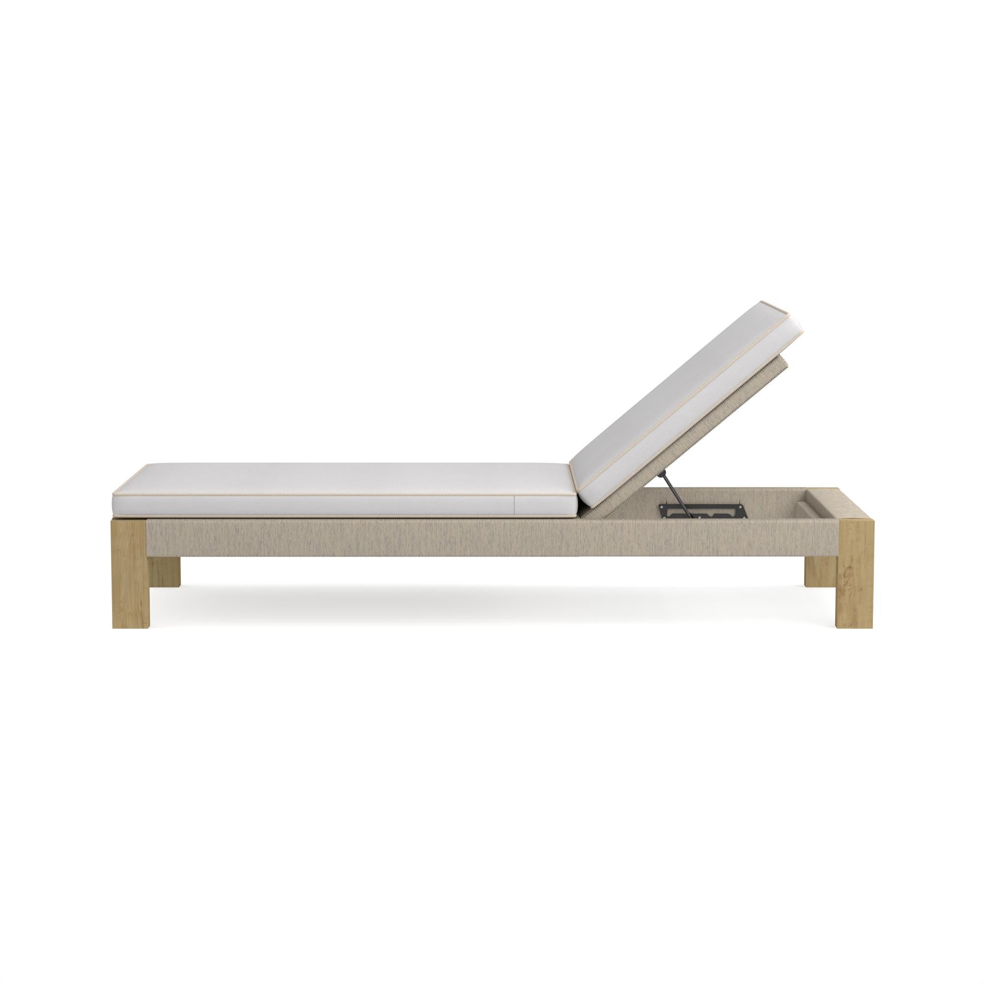 Larnaca Outdoor Teak x All-Weather Weave Chaise Cushions