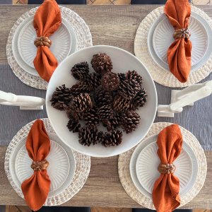 Italian Washed Linen Napkins, Set of 4