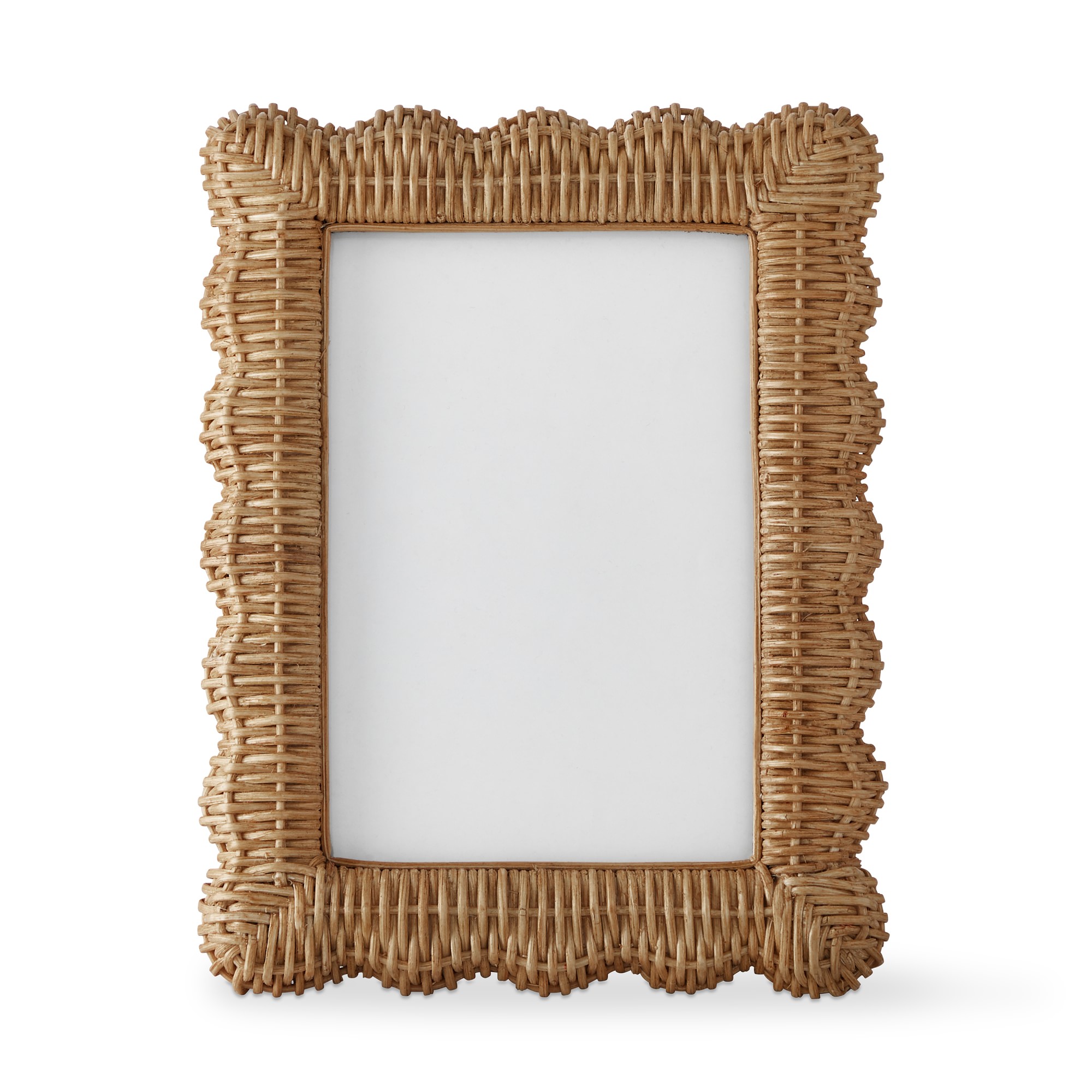AERIN Wicker Scalloped Gallery Frame