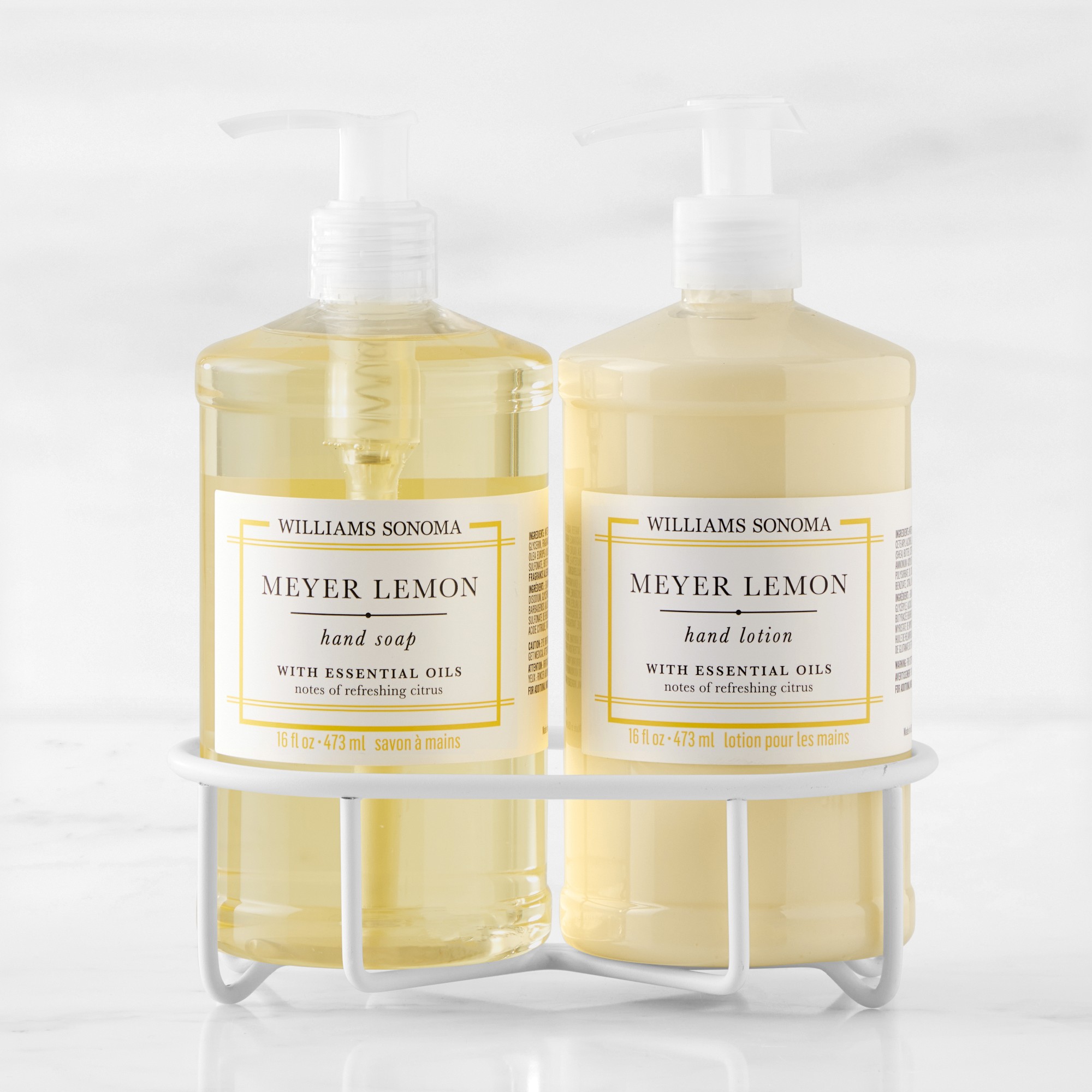 Williams Sonoma Meyer Lemon Hand Soap & Lotion 3-Piece Set