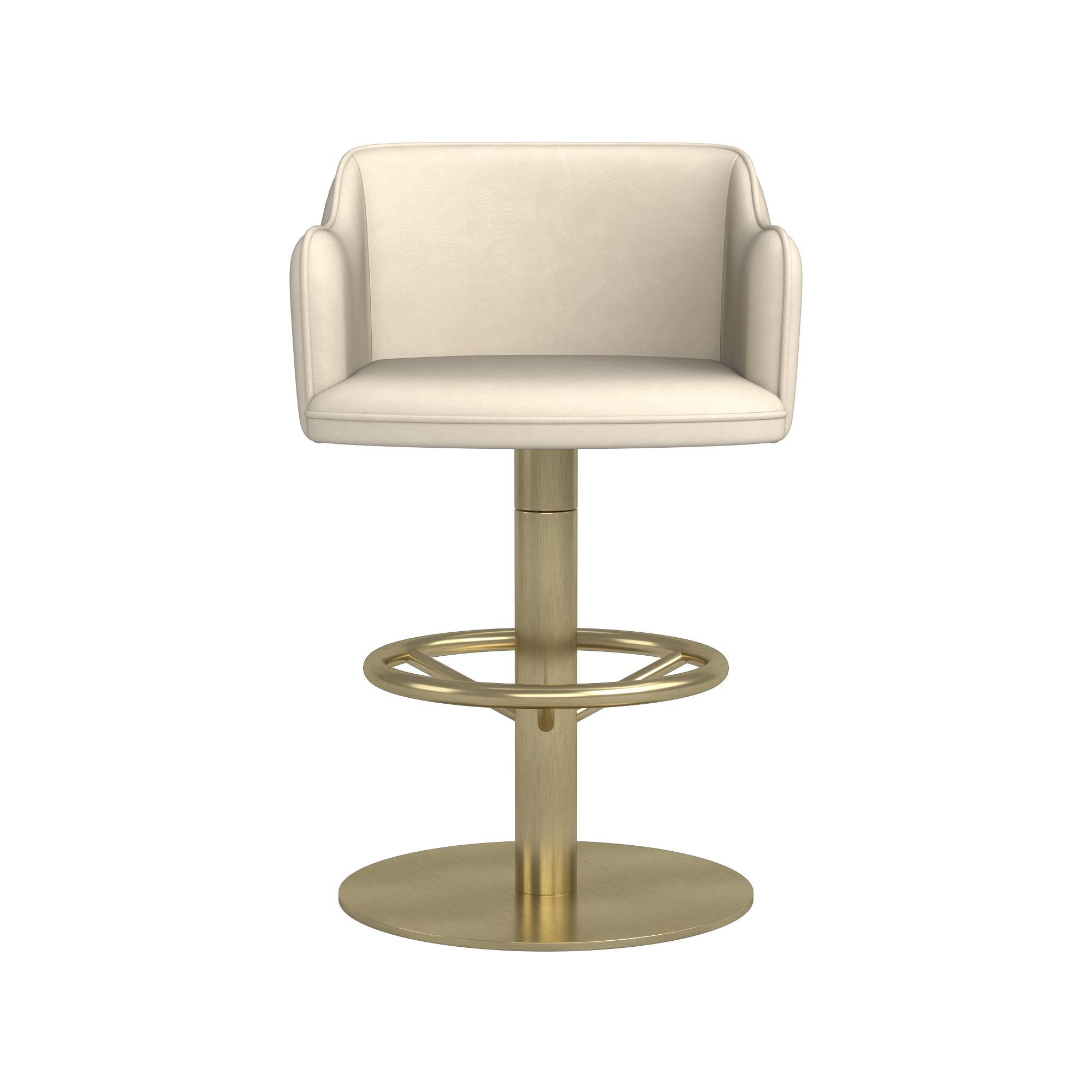 Harding Upholstered Pedestal Counter  & Bar Stool