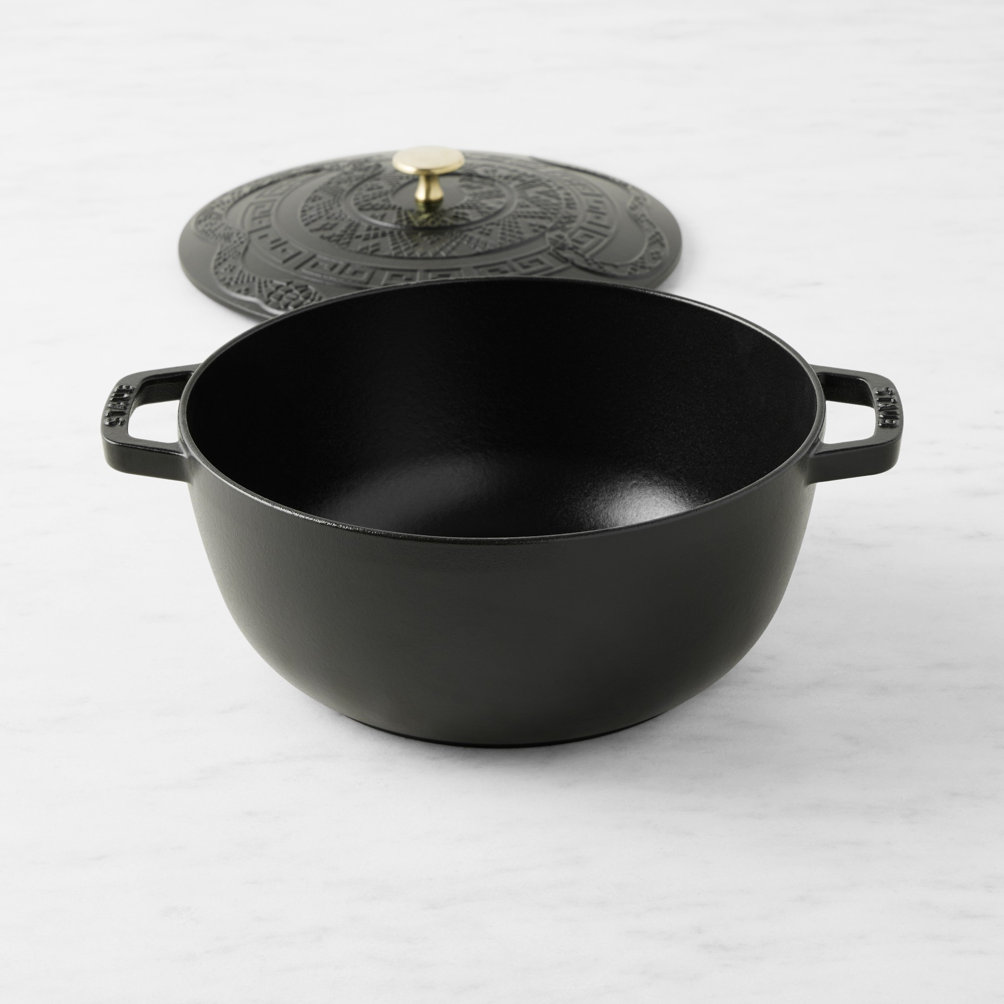 Staub Enameled Cast Iron Essential French Oven with Snake Lid, 5-Qt.