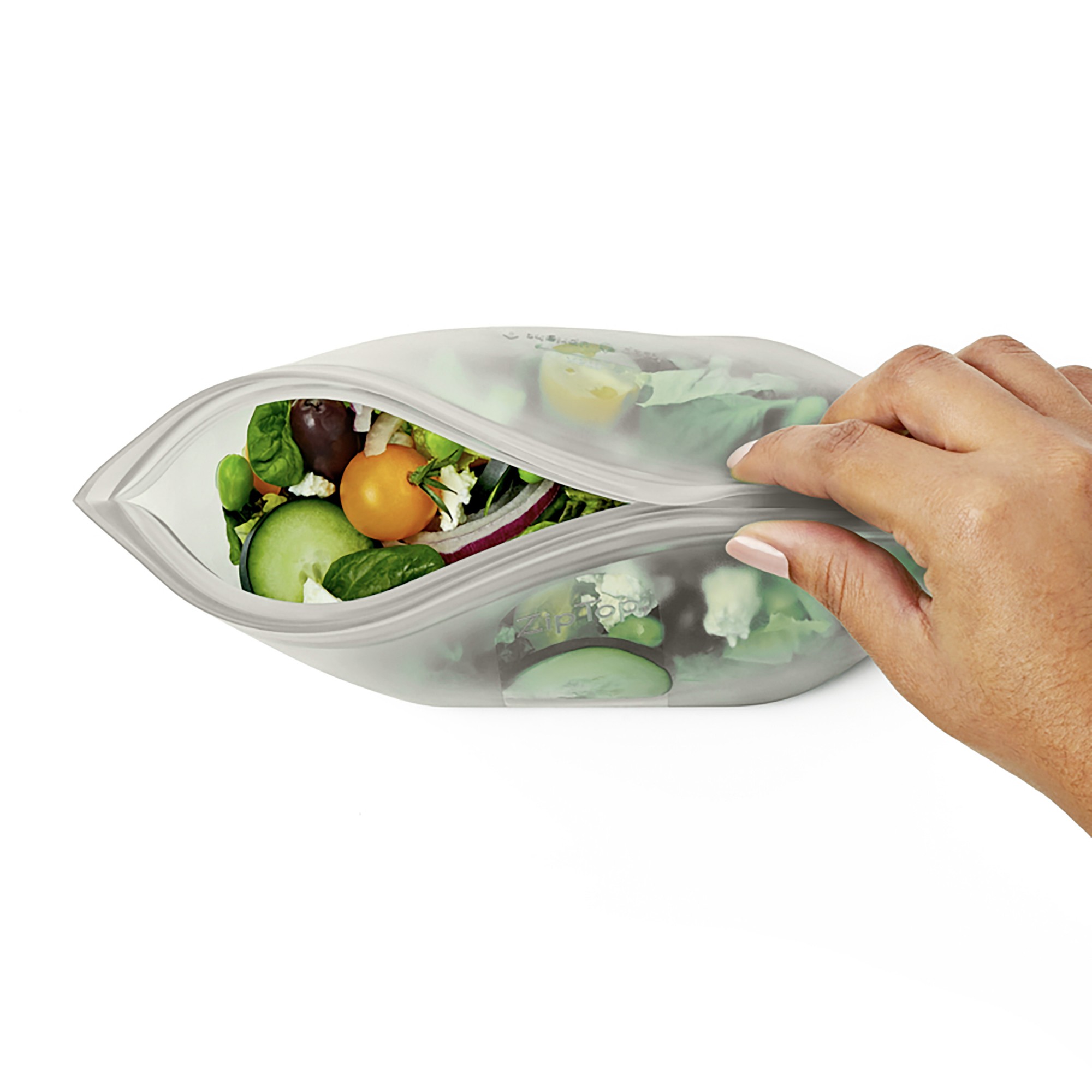 Zip Top 8-Piece Reusable Silicone Food Storage Set