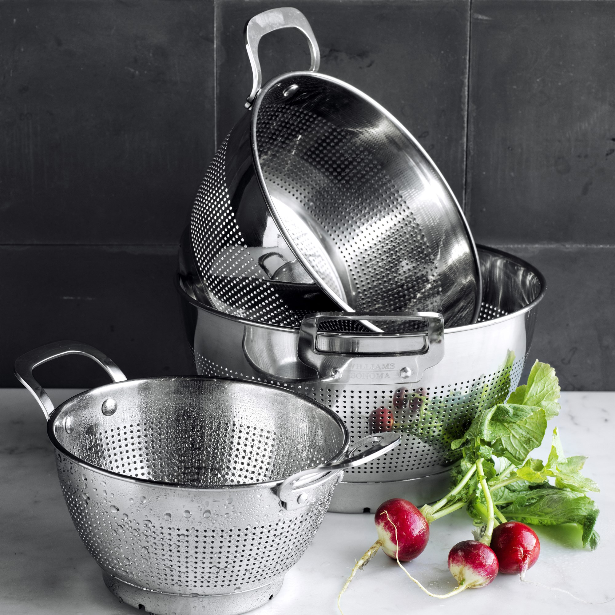 Williams Sonoma Stainless-Steel Colanders