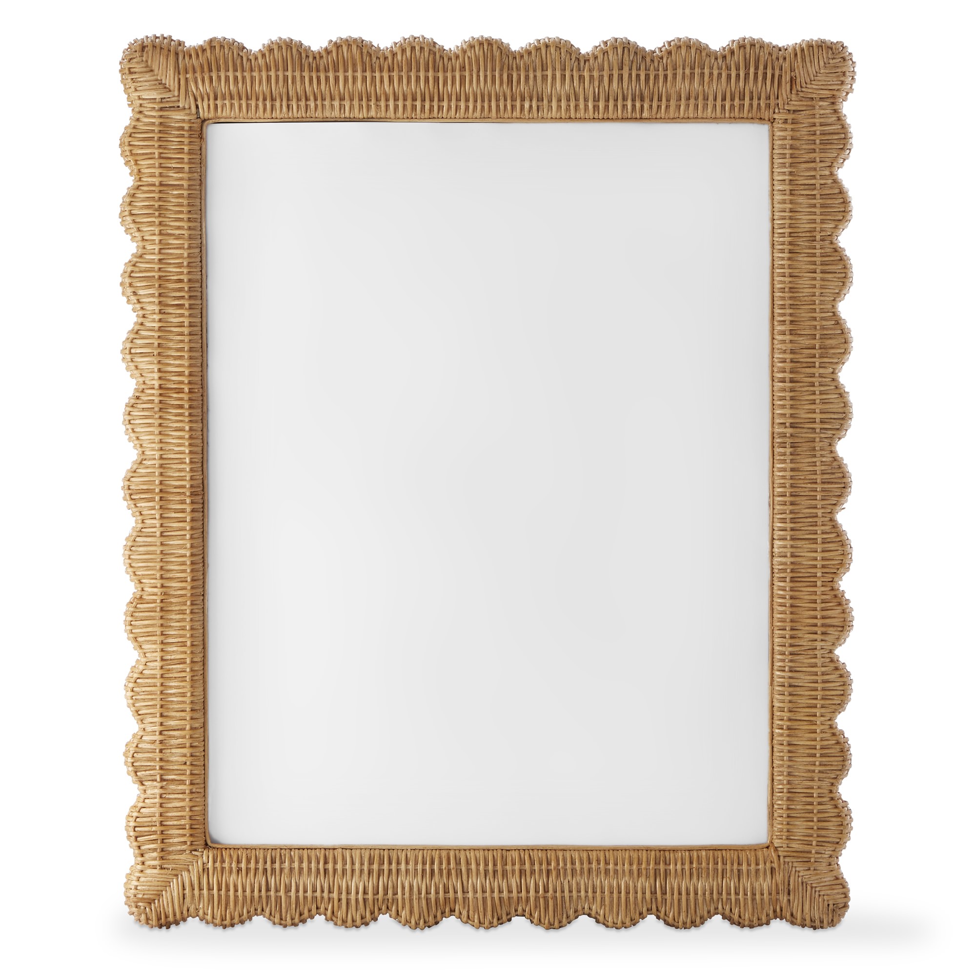 AERIN Wicker Scalloped Gallery Frame