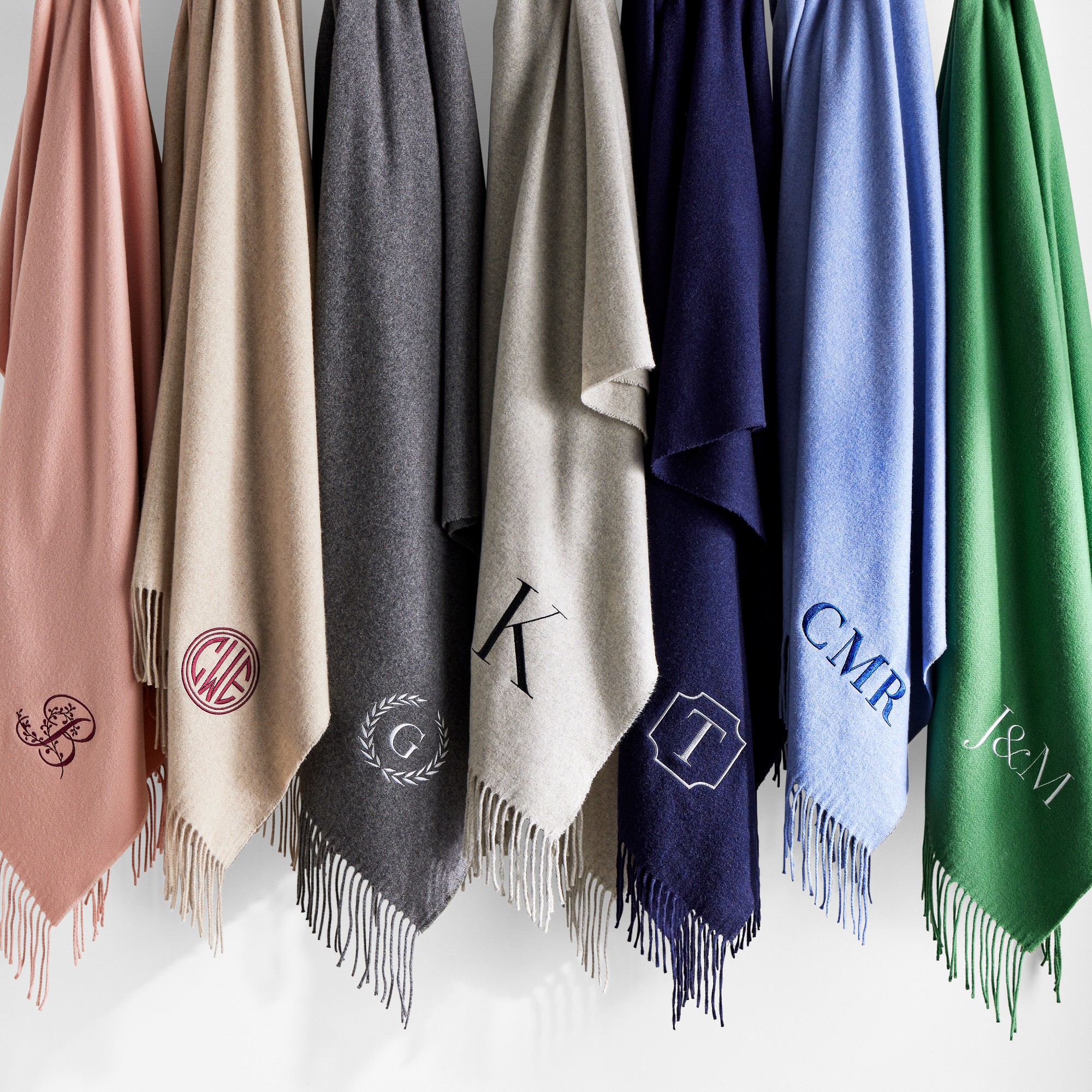European Solid Grand Cashmere Throw