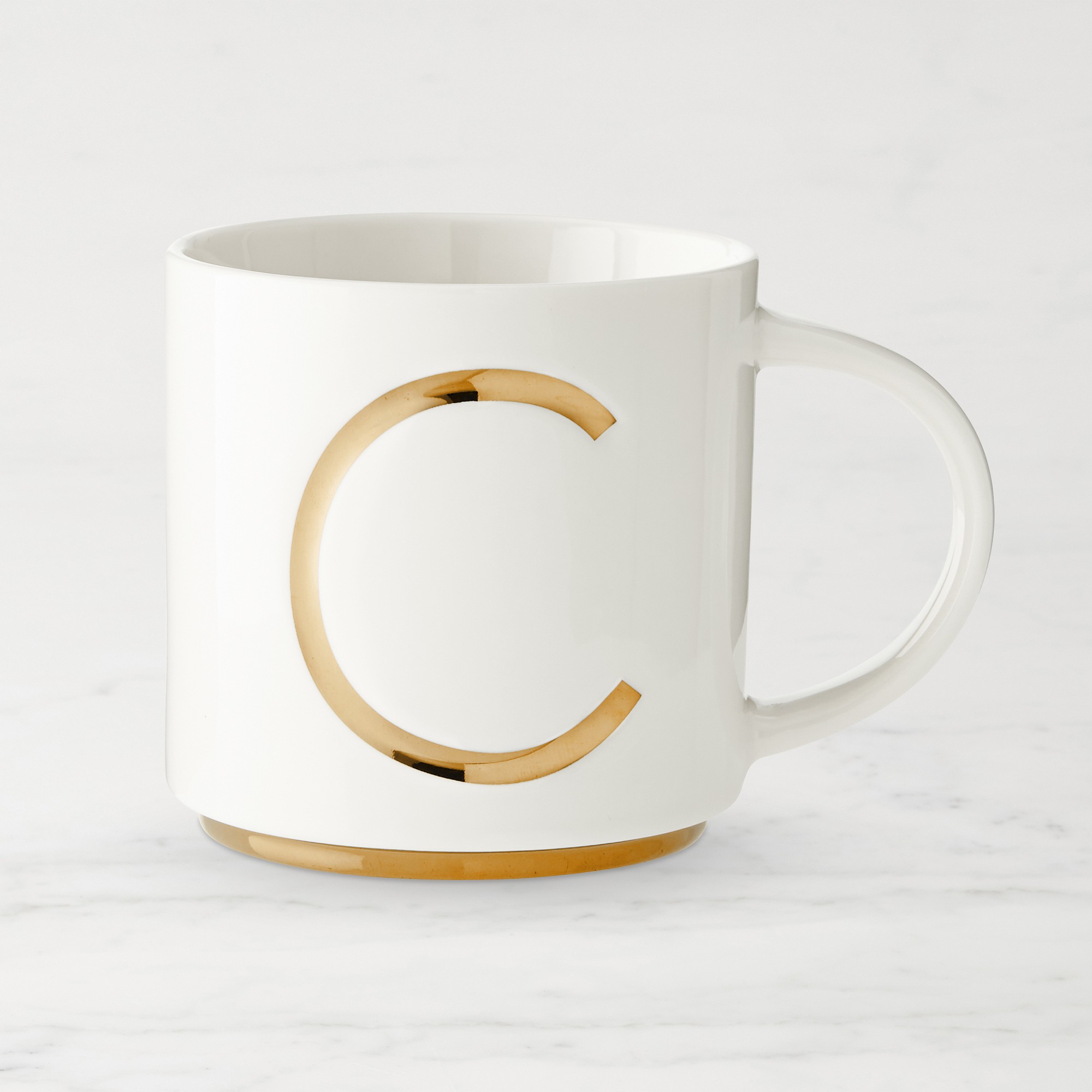Gold Monogram Mug