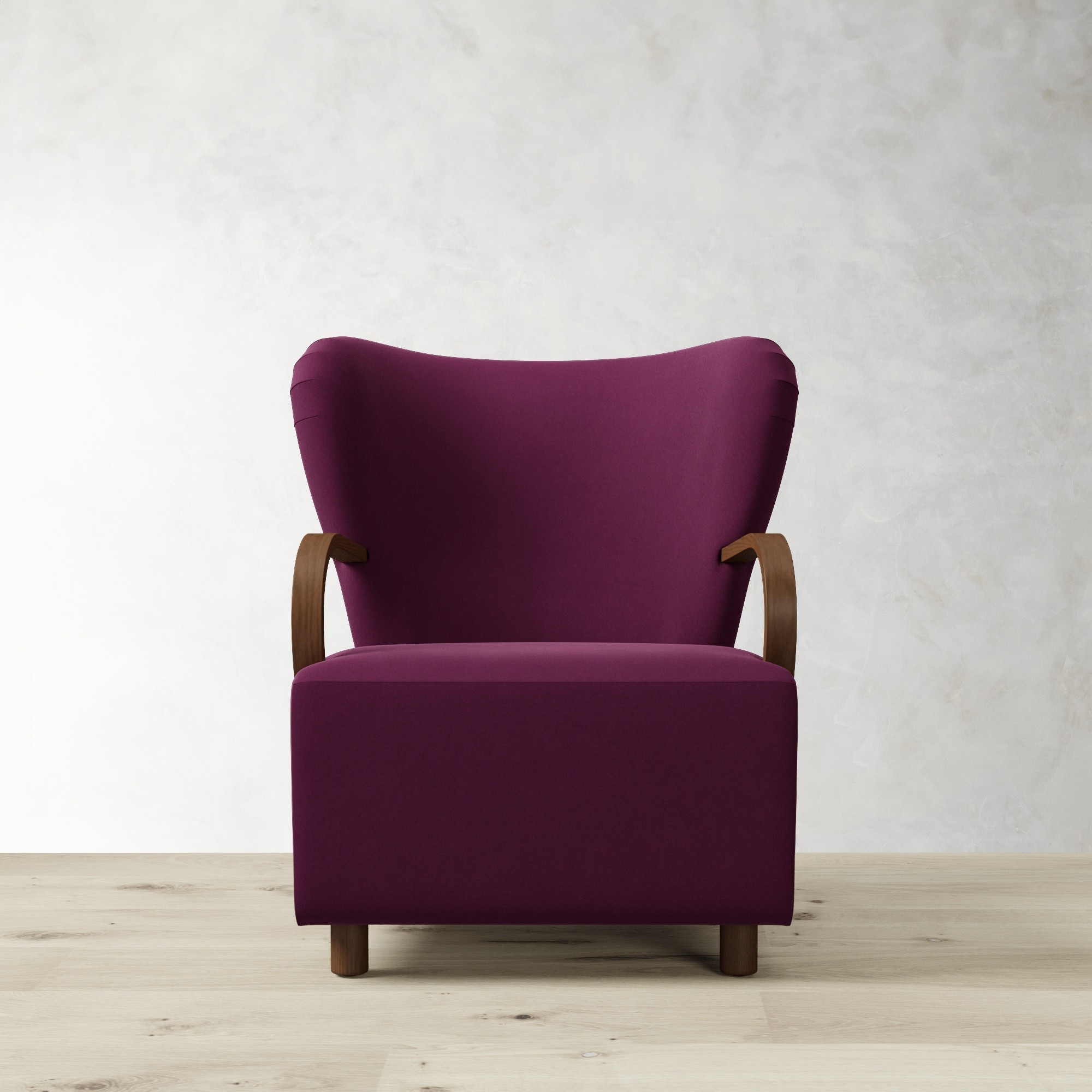 Corban Bentwood Upholstered Occasional Chair