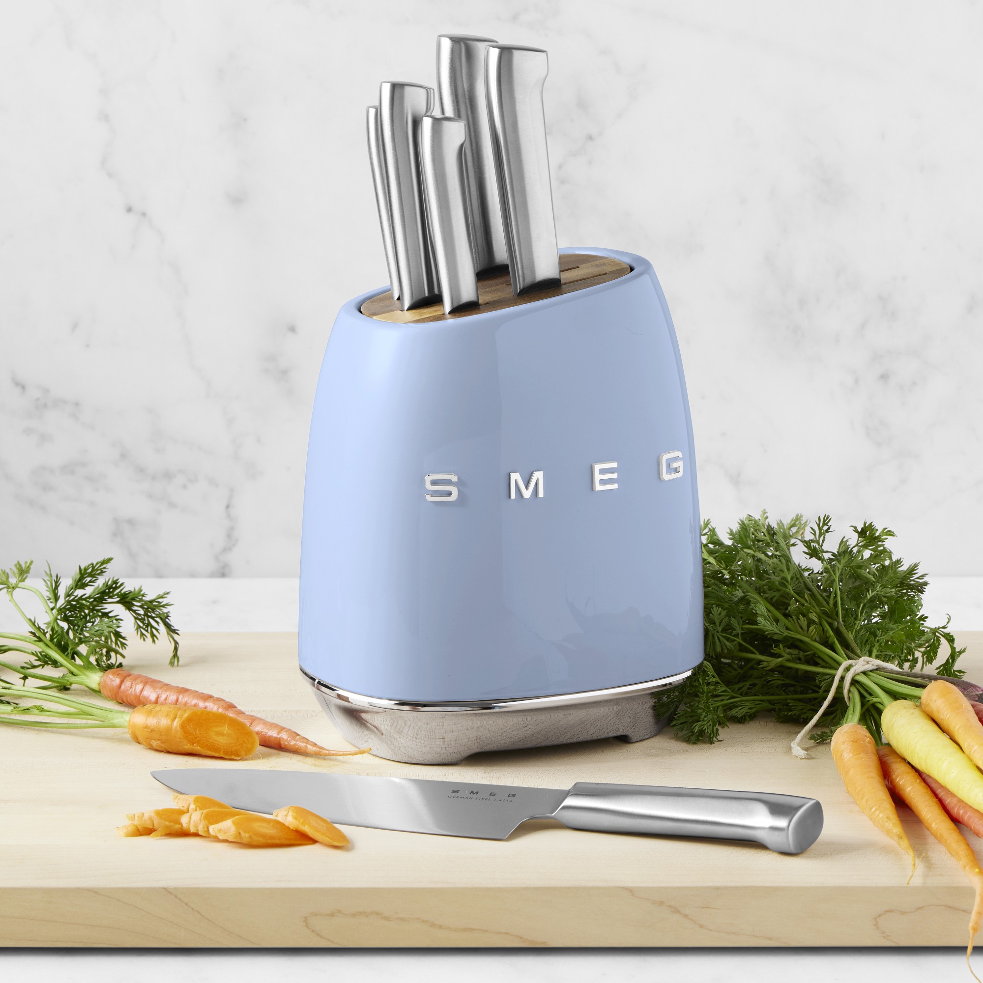 SMEG Knife Block, Set of 6