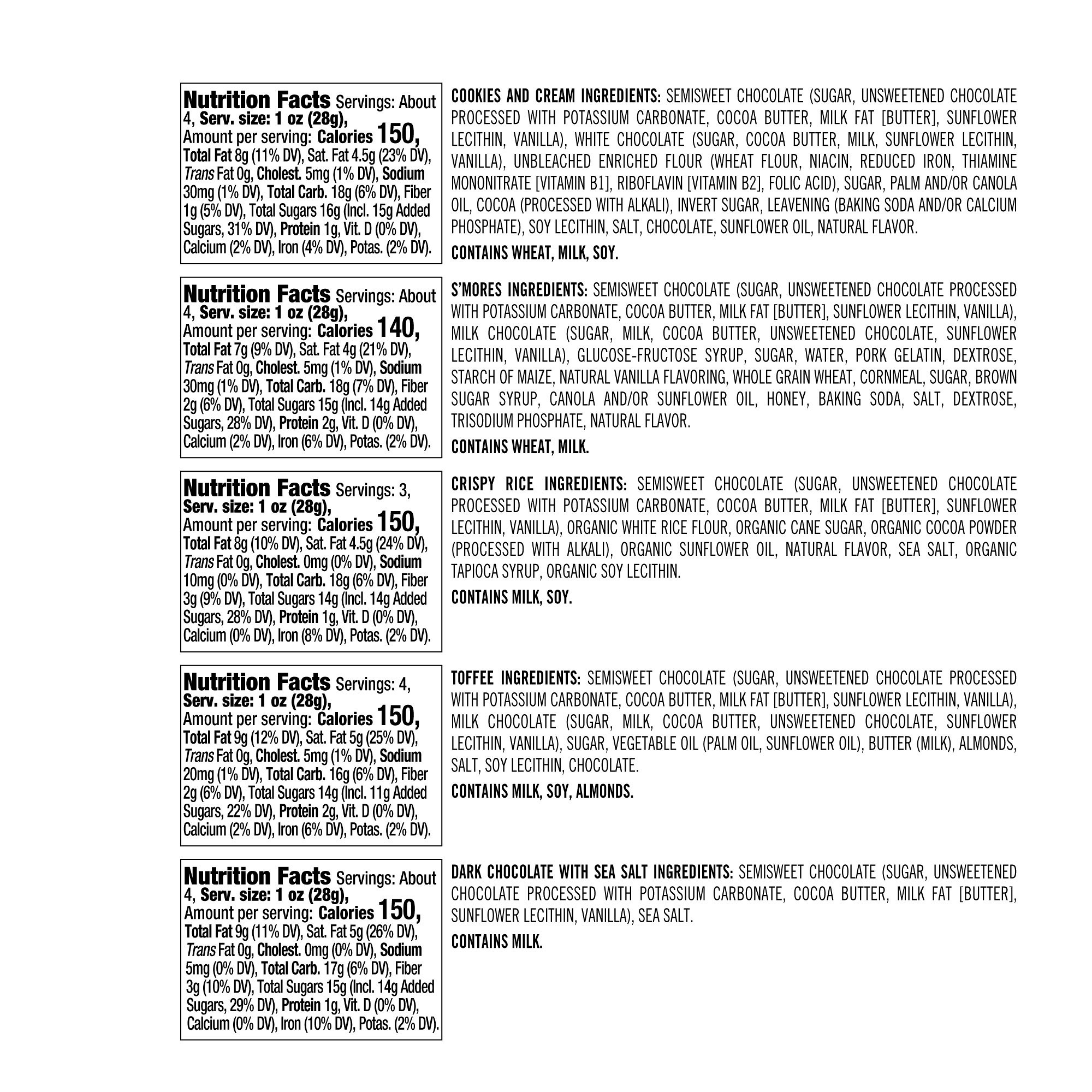 Williams Sonoma Chocolate Bar Complete Set