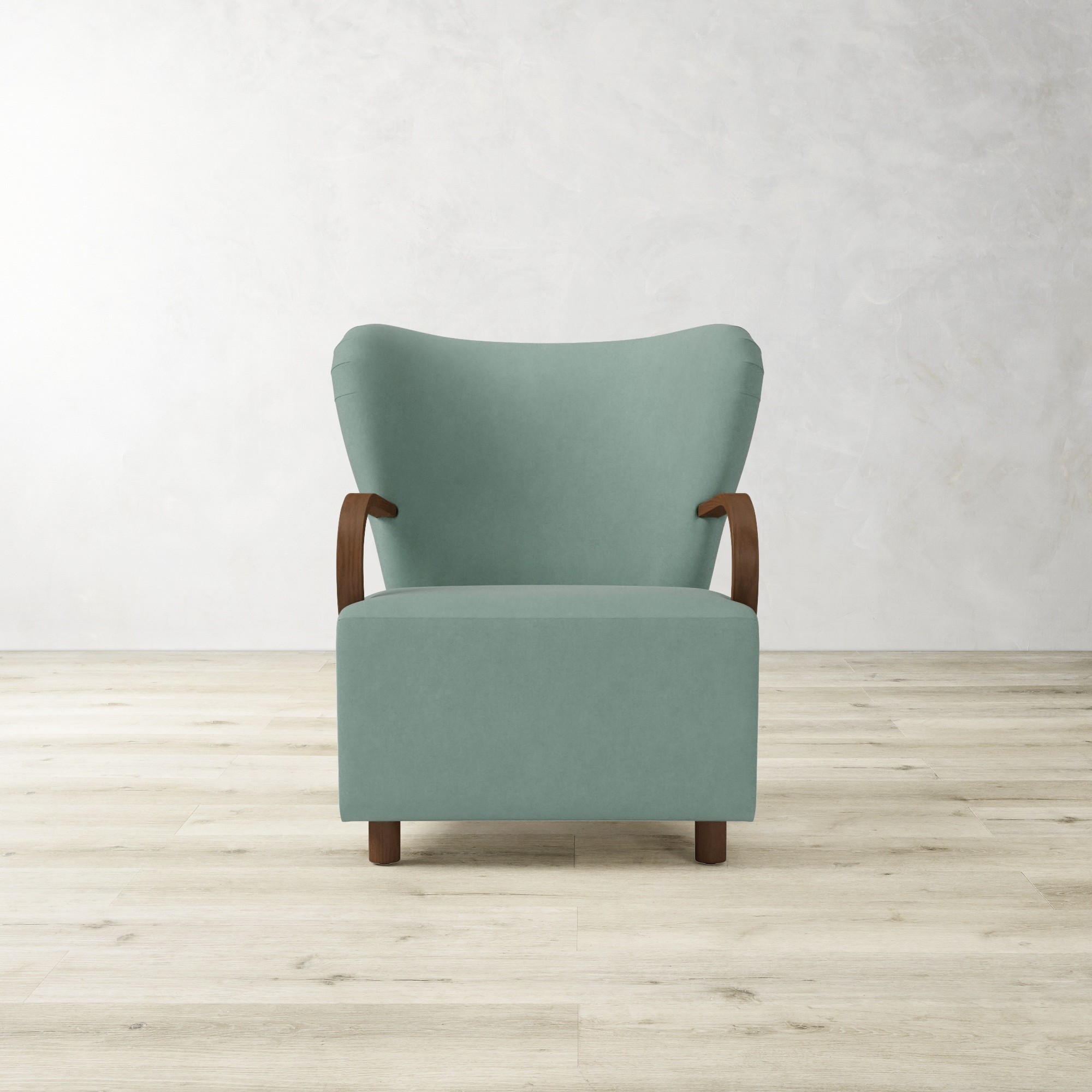Corban Bentwood Upholstered Occasional Chair