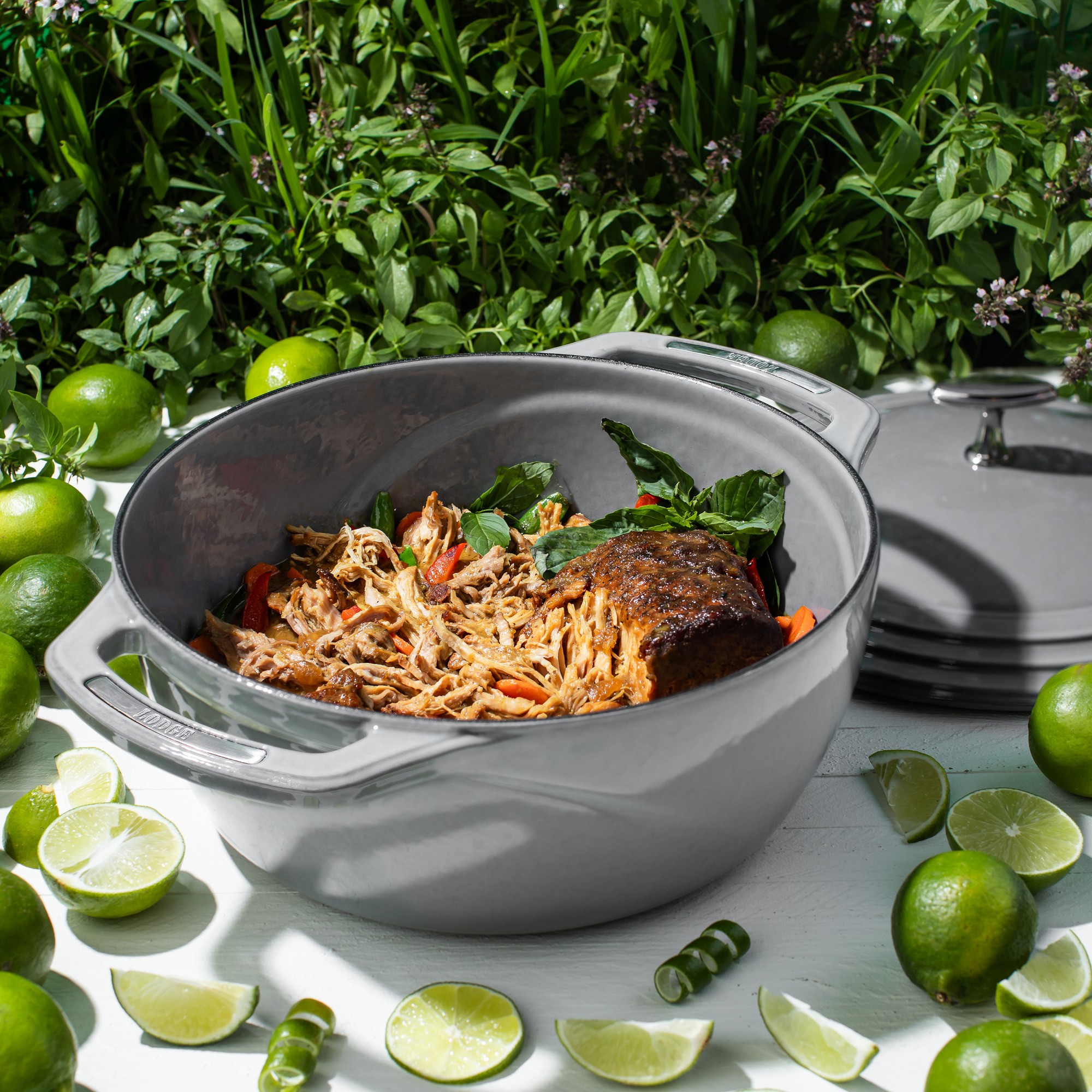 Lodge USA Enameled Cast Iron Dutch Oven