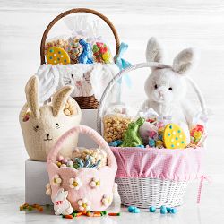 Pottery Barn Kids x Williams Sonoma Small Fur Bunny Easter Basket