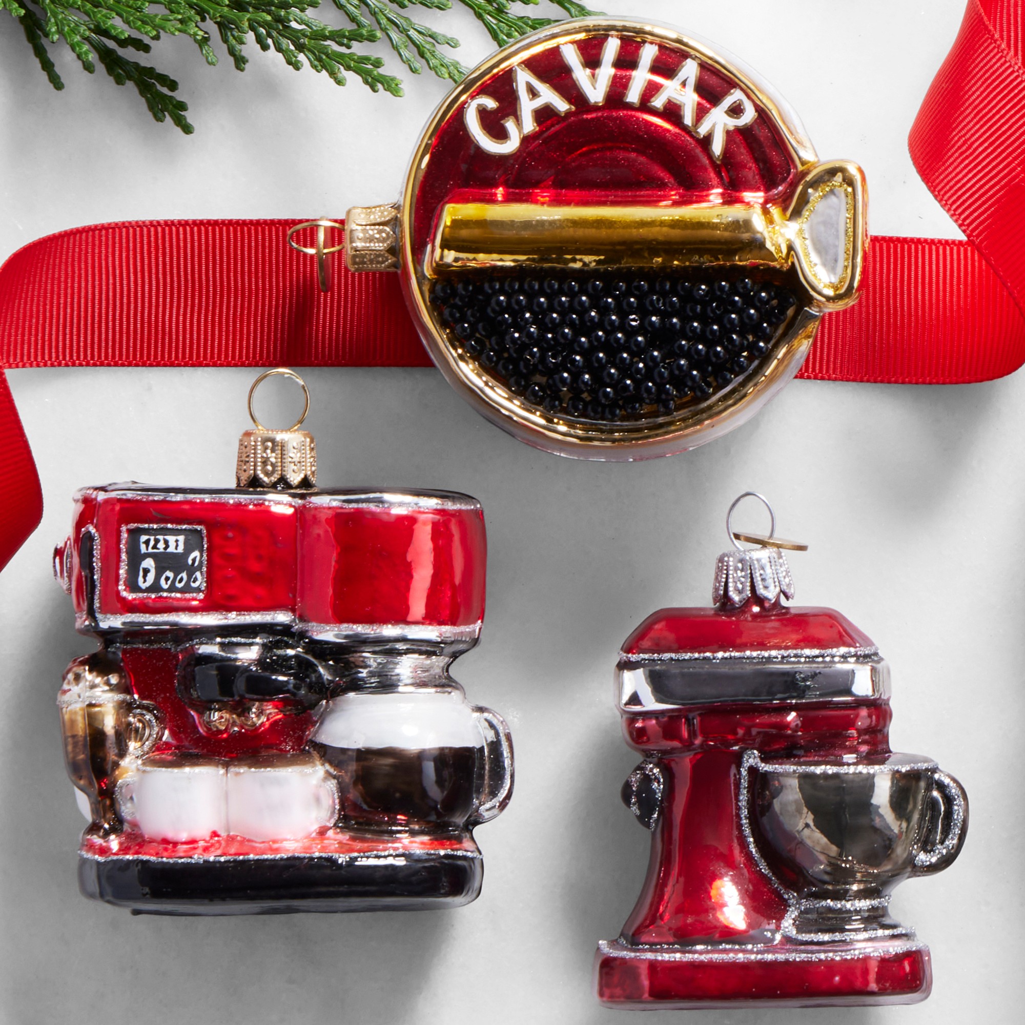 Champagne & Caviar Party Ornaments