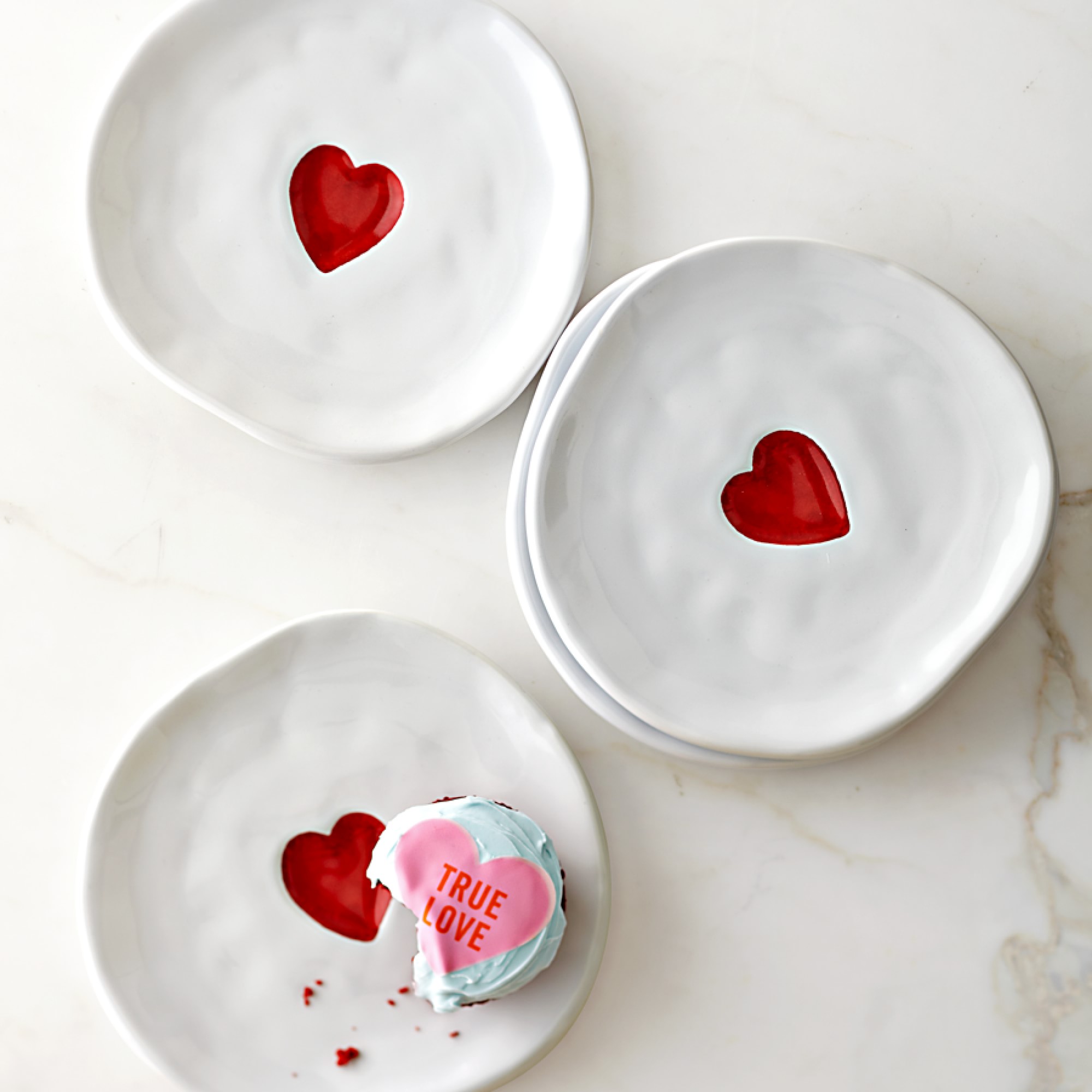 Heart Appetizer Plates