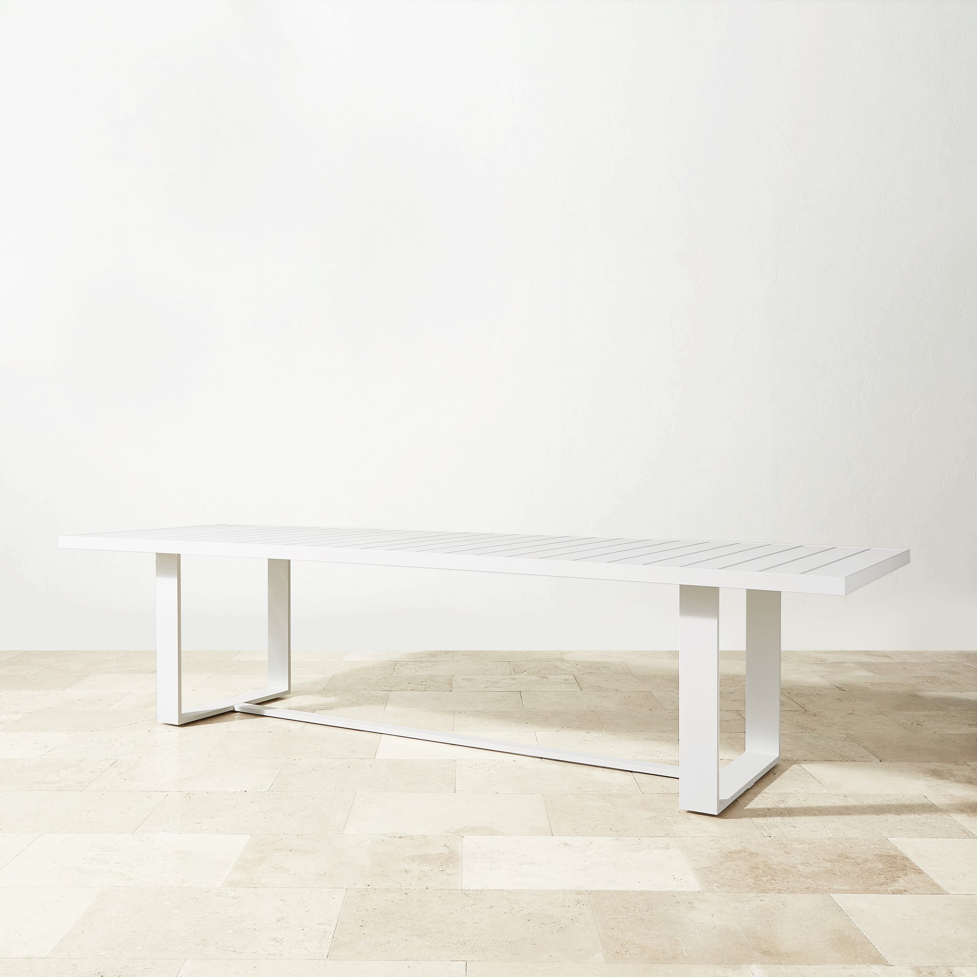 Santa Barbara Outdoor Metal Rectangular Dining Table (124