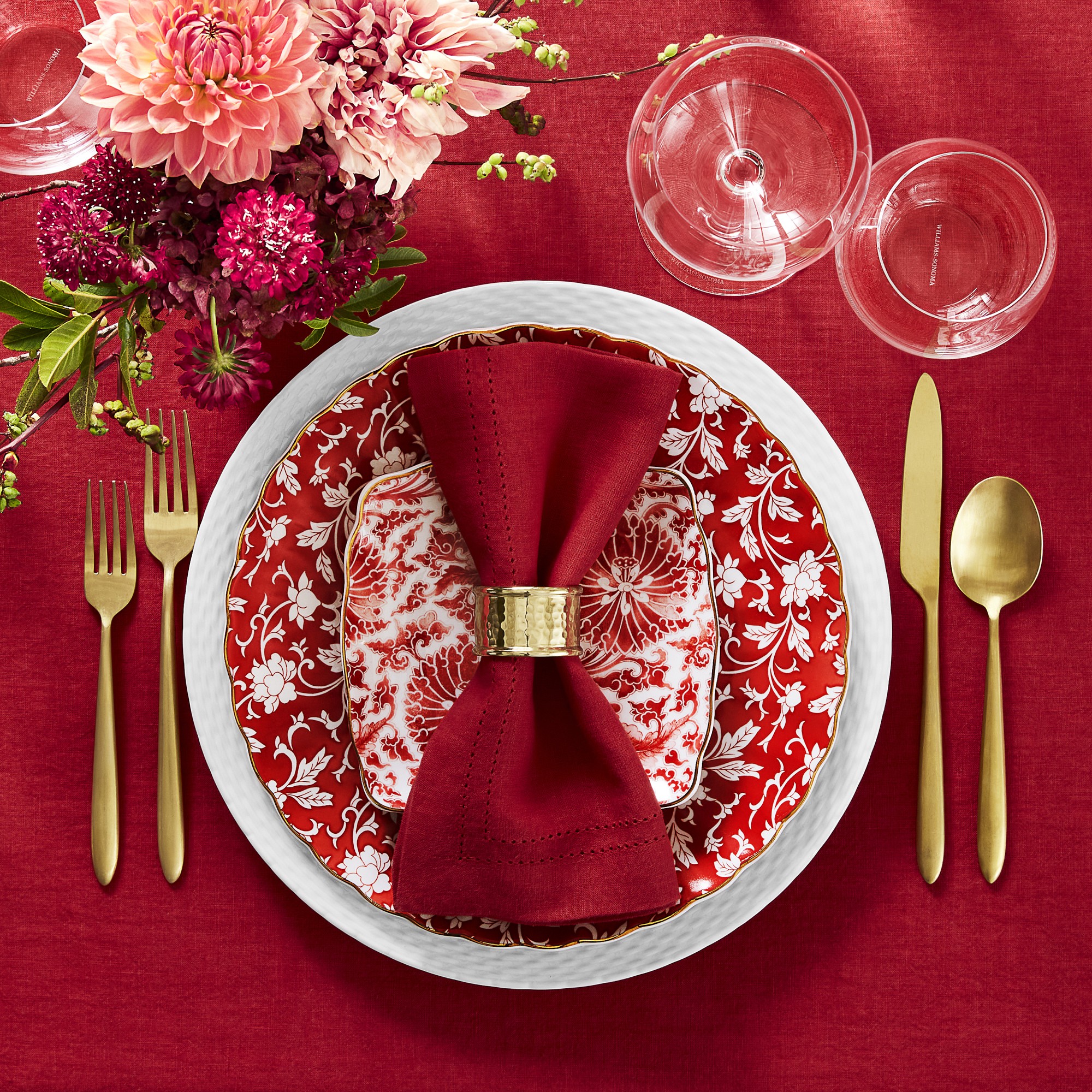 Linen Double Hemstitch Napkins, Set of 4