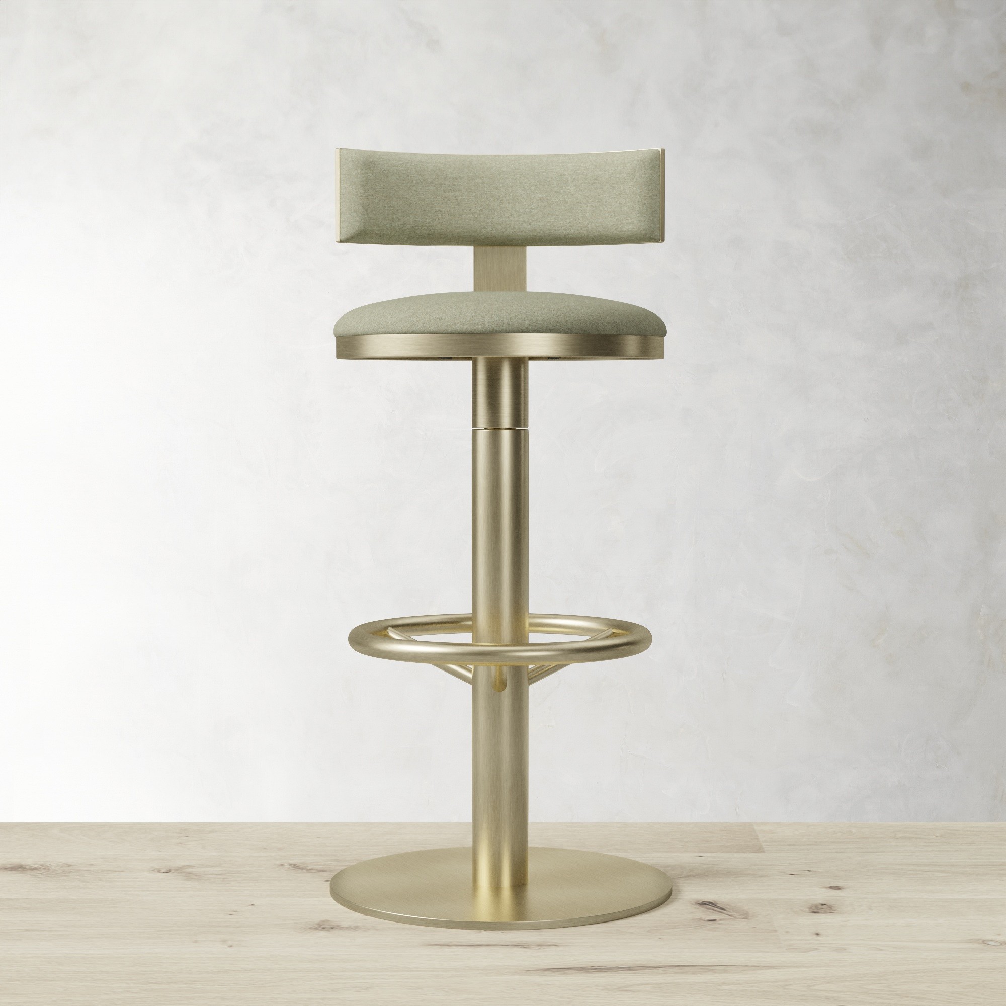 Larkin Upholstered Pedestal Counter & Bar Stool