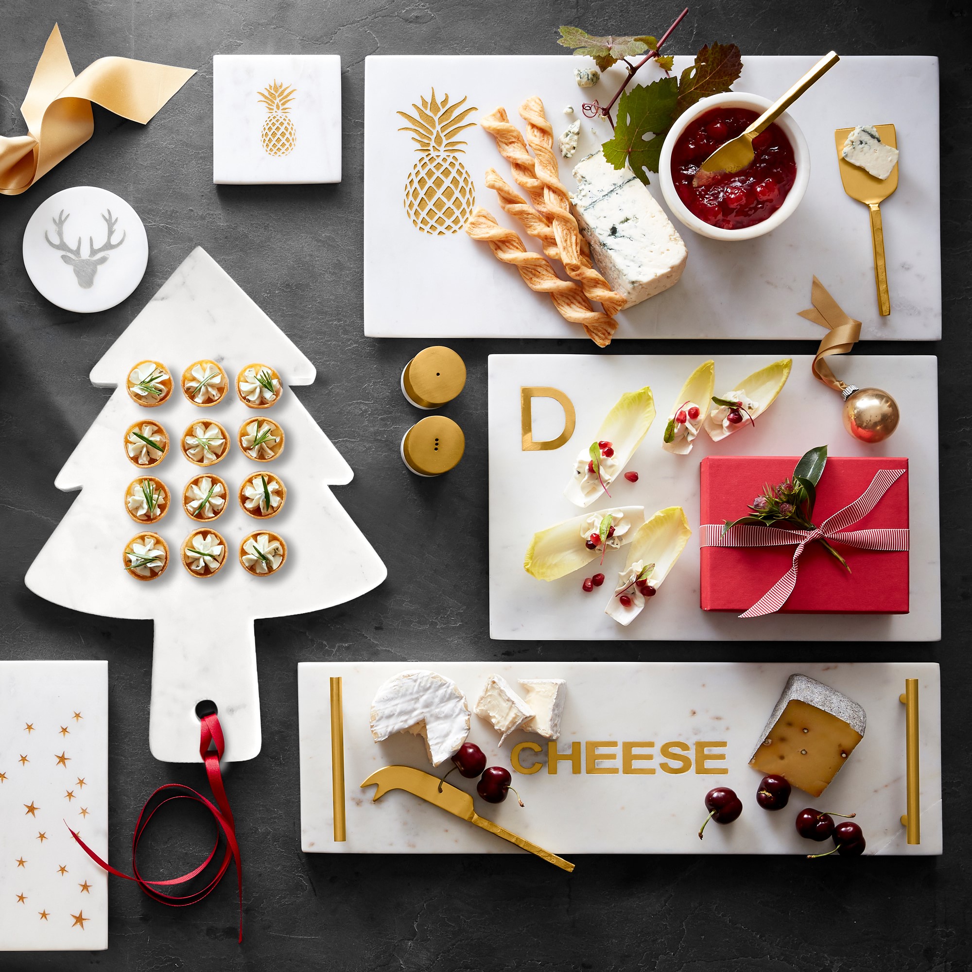 Marble & Brass Monogram Board