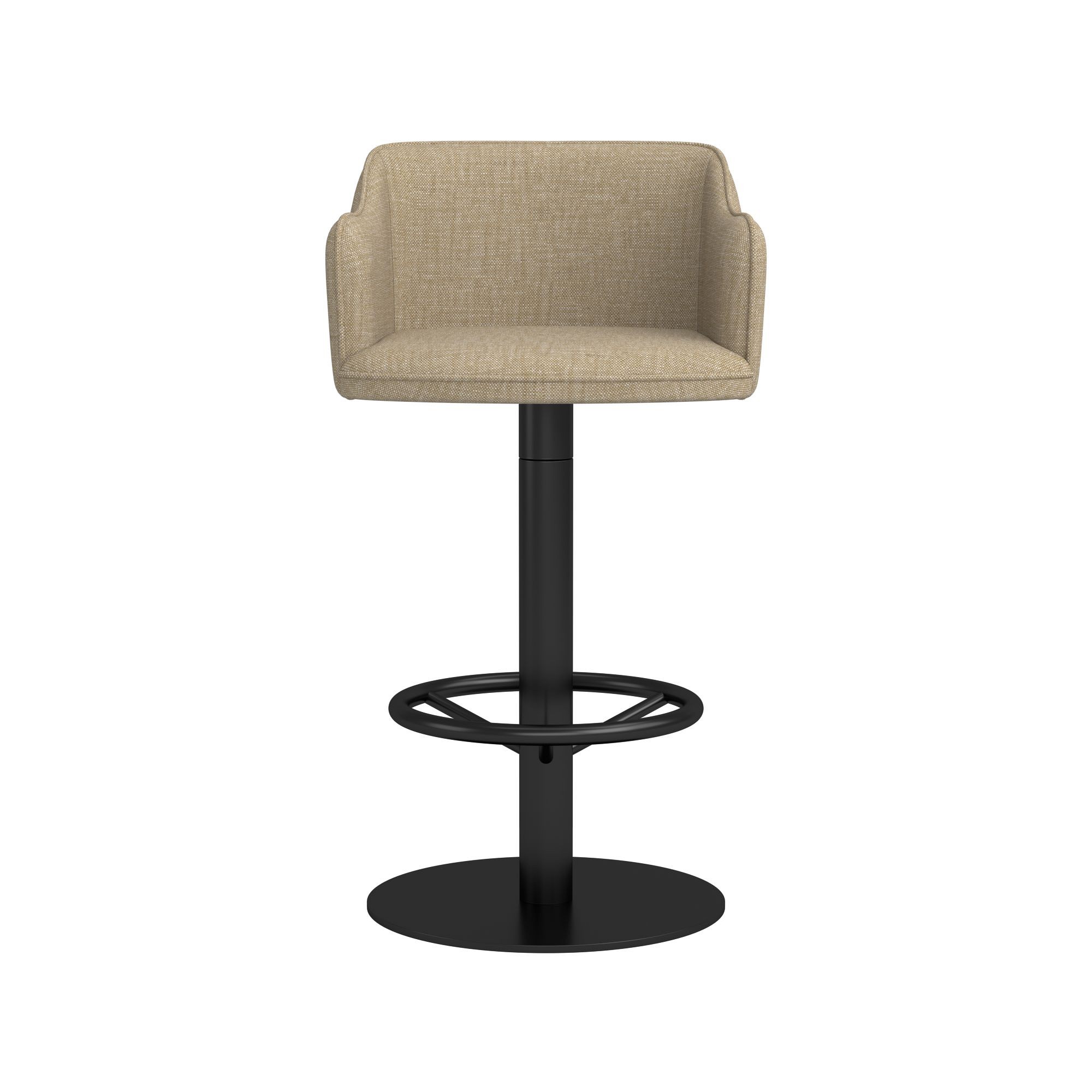 Harding Upholstered Pedestal Counter  & Bar Stool