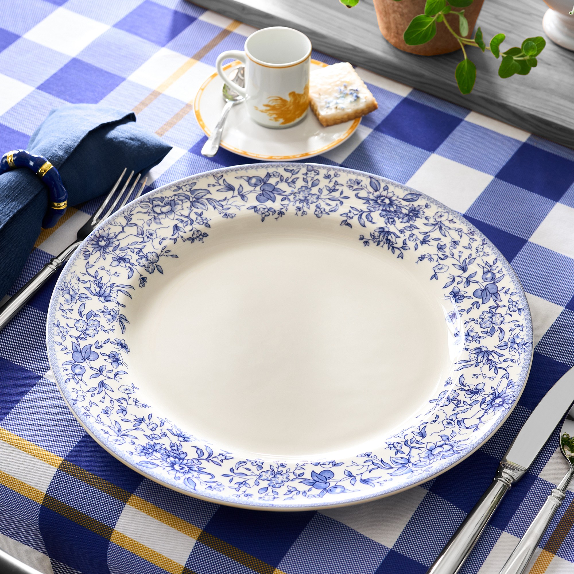 English Floral Charger