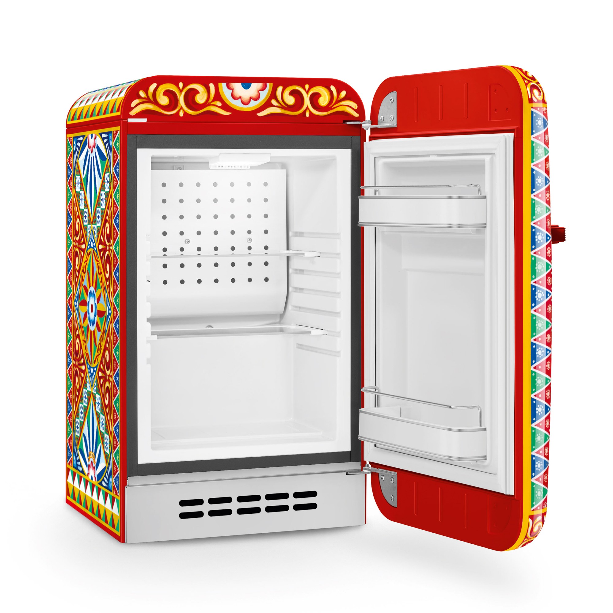 SMEG Dolce & Gabbana Fab 5 Refrigerator, Sicily Is My Love