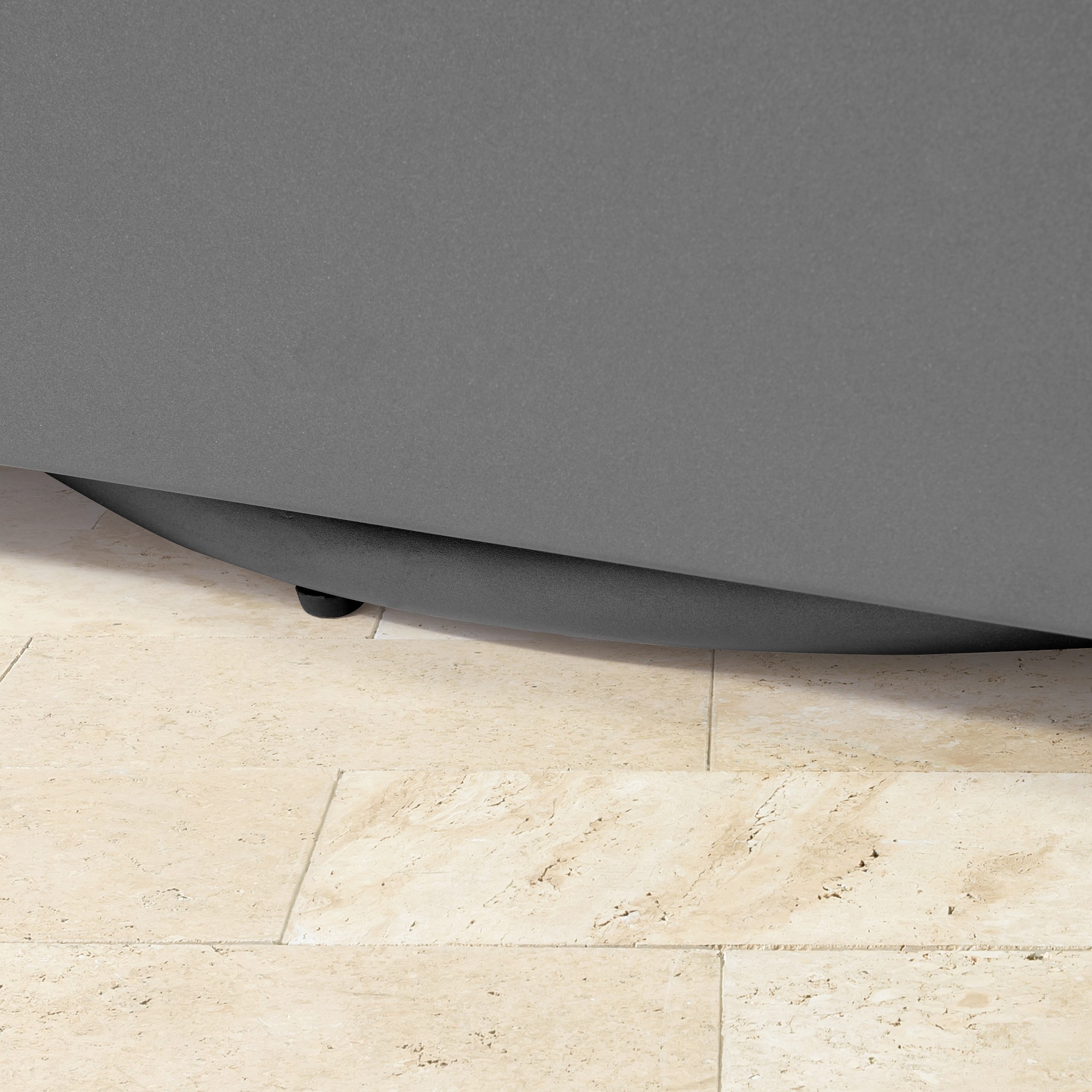 Larnaca Outdoor Slate Grey Metal Swivel Chair