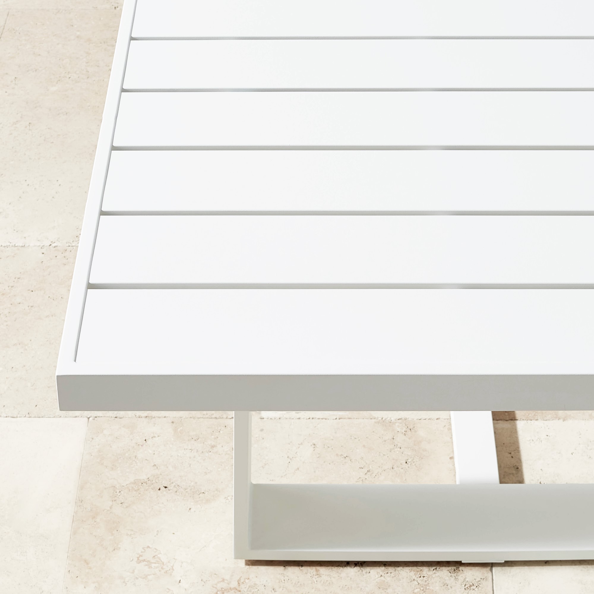 Santa Barbara Outdoor Metal Rectangular Dining Table (124